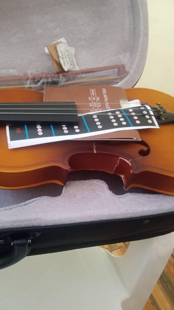 Ktaxon 1/2 Violin for Beginners, Fiddle for Students and Enthusiasts, Acoustic Violin Kit with Case, Bow, Rosin & Manual customer photo 2