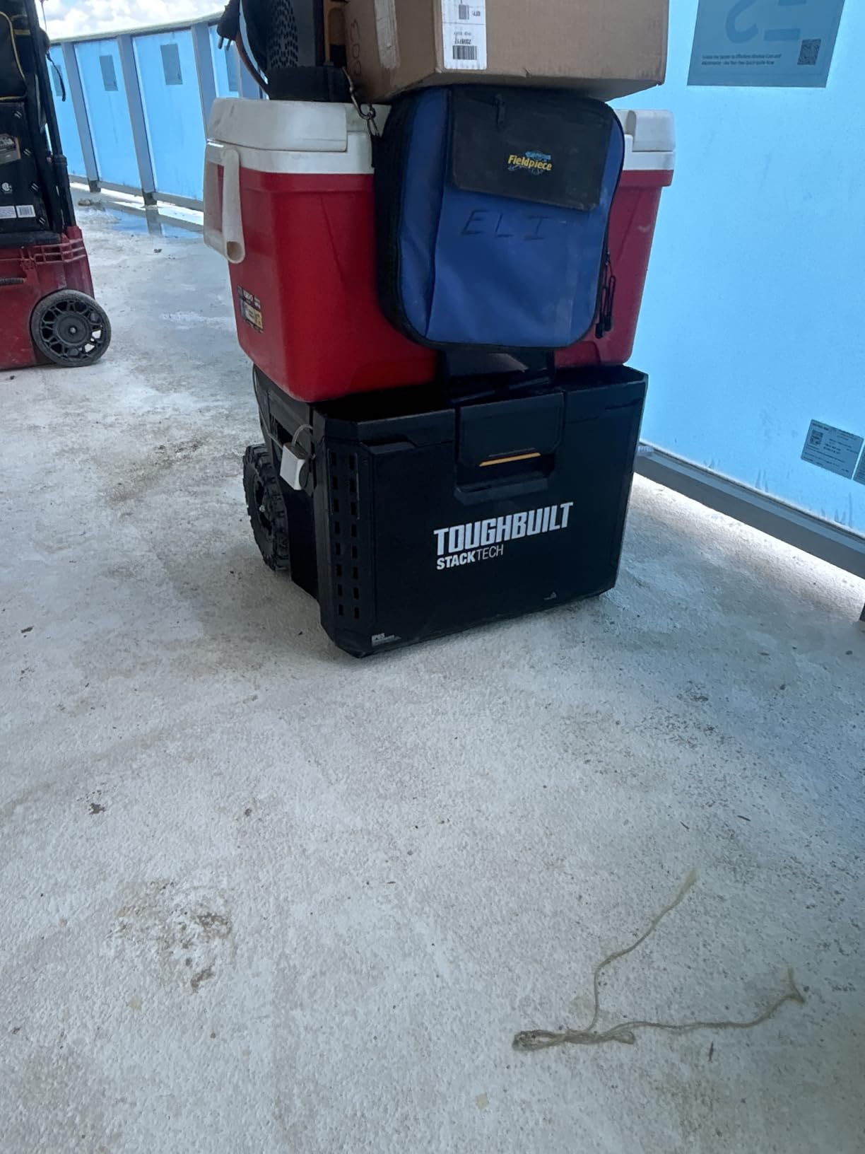 ToughBuilt StackTech Rolling Tool Box, Heavy-Duty Portable Tools Organizer, 250 lb Capacity - Stackable and Waterproof with 9-Inch All-Terrain Wheels customer photo 2