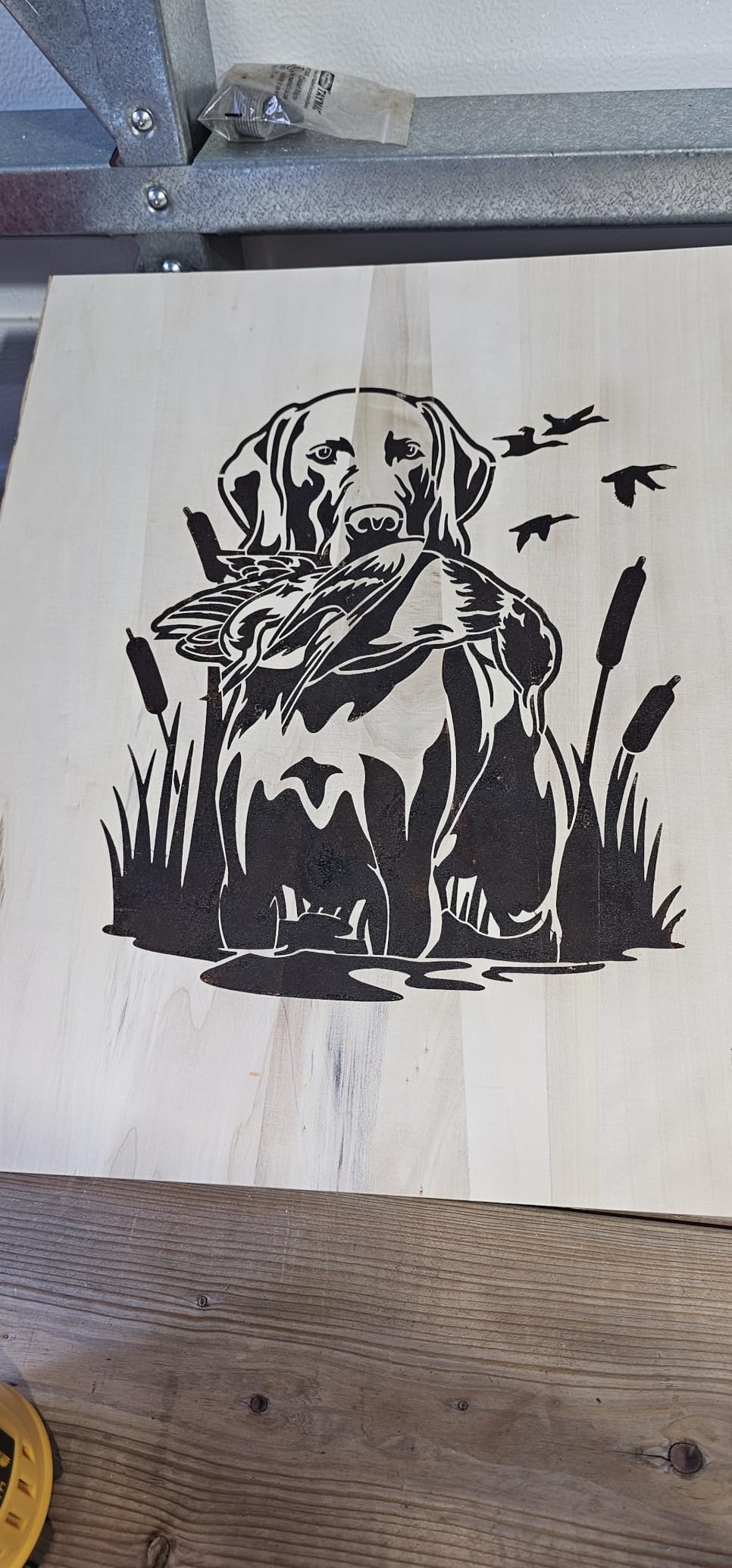 Large Wildlife Wood Burning Stencils Mountain Deer Wolf Dog Cow Horse Fish Templates Drawing Animal Stencil for Painting on Wood DIY Crafts T-Shirt Wall Fabric Home Decoration(animal10) customer photo 1