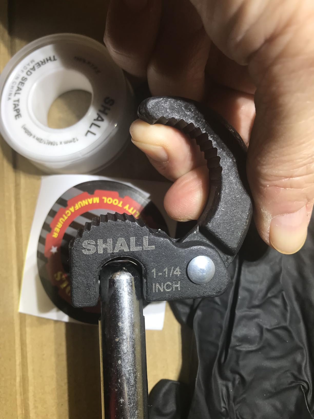 SHALL Telescoping Basin Wrench, Adjustable Sink Wrench with 10'' to 17'' Extendable Handle, Full Polished Tap Nut Spanner with 3/8'' to 1-1/4'' Jaw Capacity for Hard to Reach Spaces customer photo 1