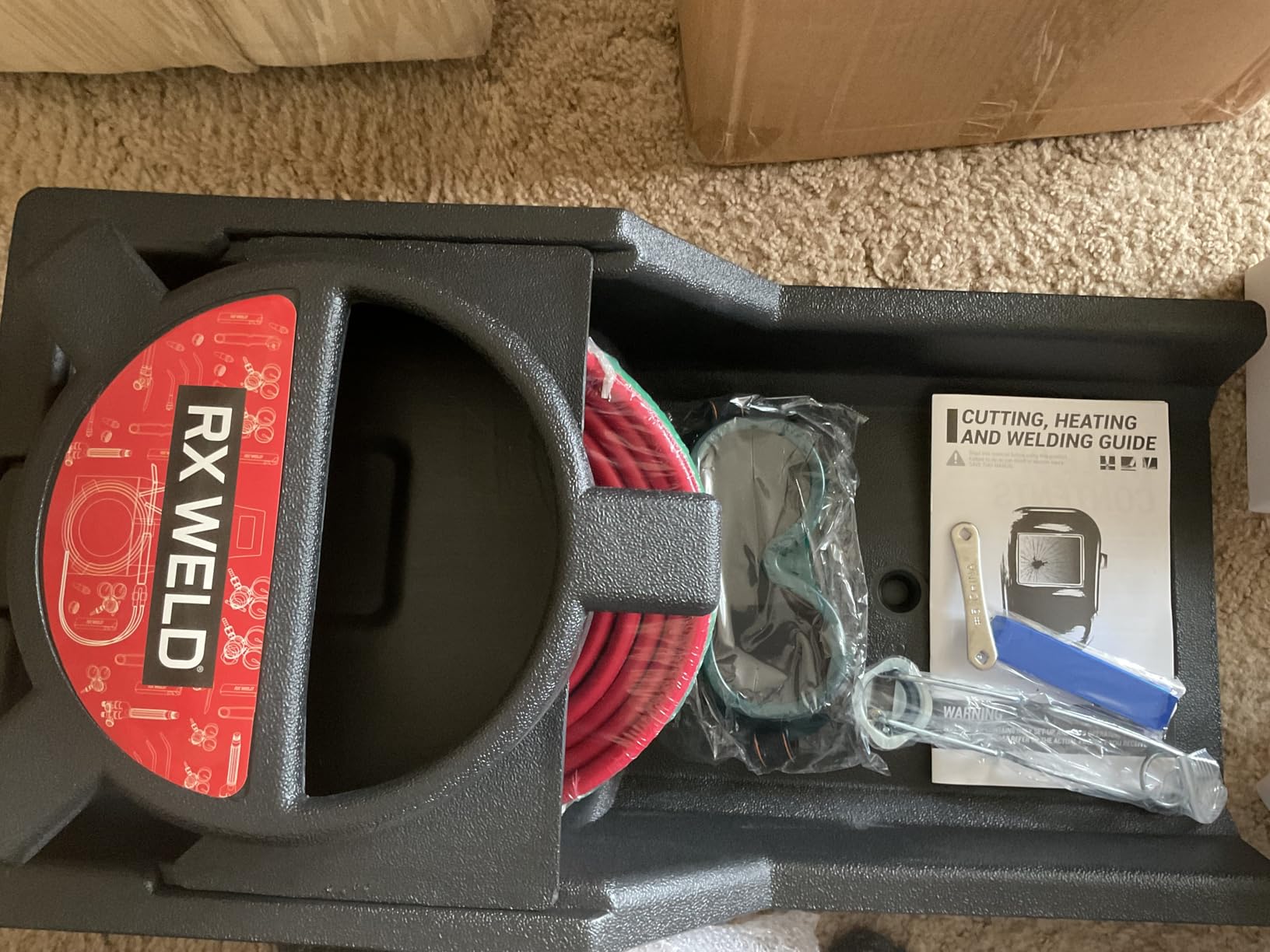 RX WELD Oxy-Fuel Welding and Cutting Torch Kit - Light Duty HVAC Brazing Set with Check Valves & Tote customer photo 2