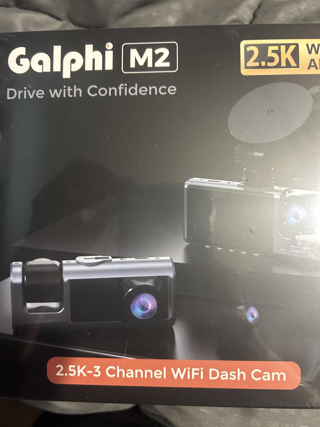 Galphi 3 Channel WiFi Dash Cam Front and Rear Inside, 2.5K+1080P+1080P Car Dash Camera for Cars Front and Rear, Dashcam with G-Sensor, Loop Recording, 24H Parking Mode, SD Card NOT Included customer photo 2