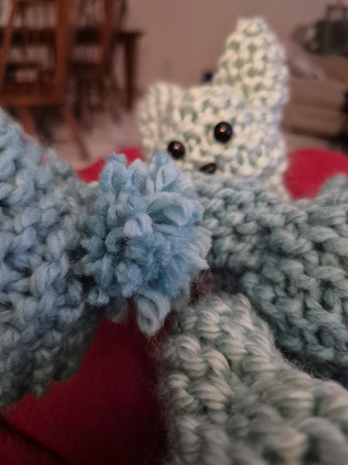 Complete Knitting Kit for Beginners - Learn to Knit Kit with Knitting Accessories Like Thick Beginner Yarn in Gray, Bamboo Needles for Beginners & More - Includes Video Tutorials & Written Guide customer photo 1