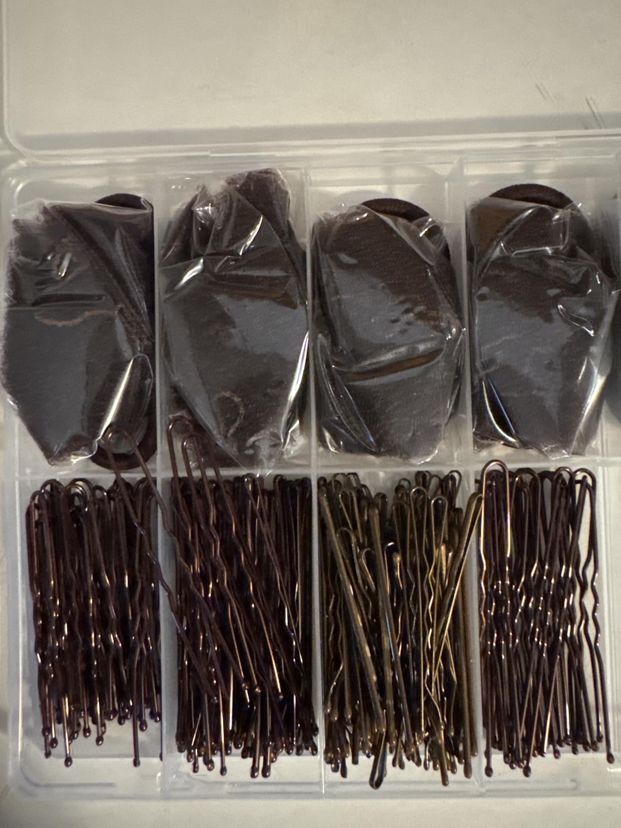 YGDZ Dance Hair Accessories Kit, Ballet Dance Stuff, Hair Nets for Buns, Bobby Pins Brown, Clear Elastic Hair Ties, Dance Competition Must Haves for Ballet Girls Women, Brown customer photo 2