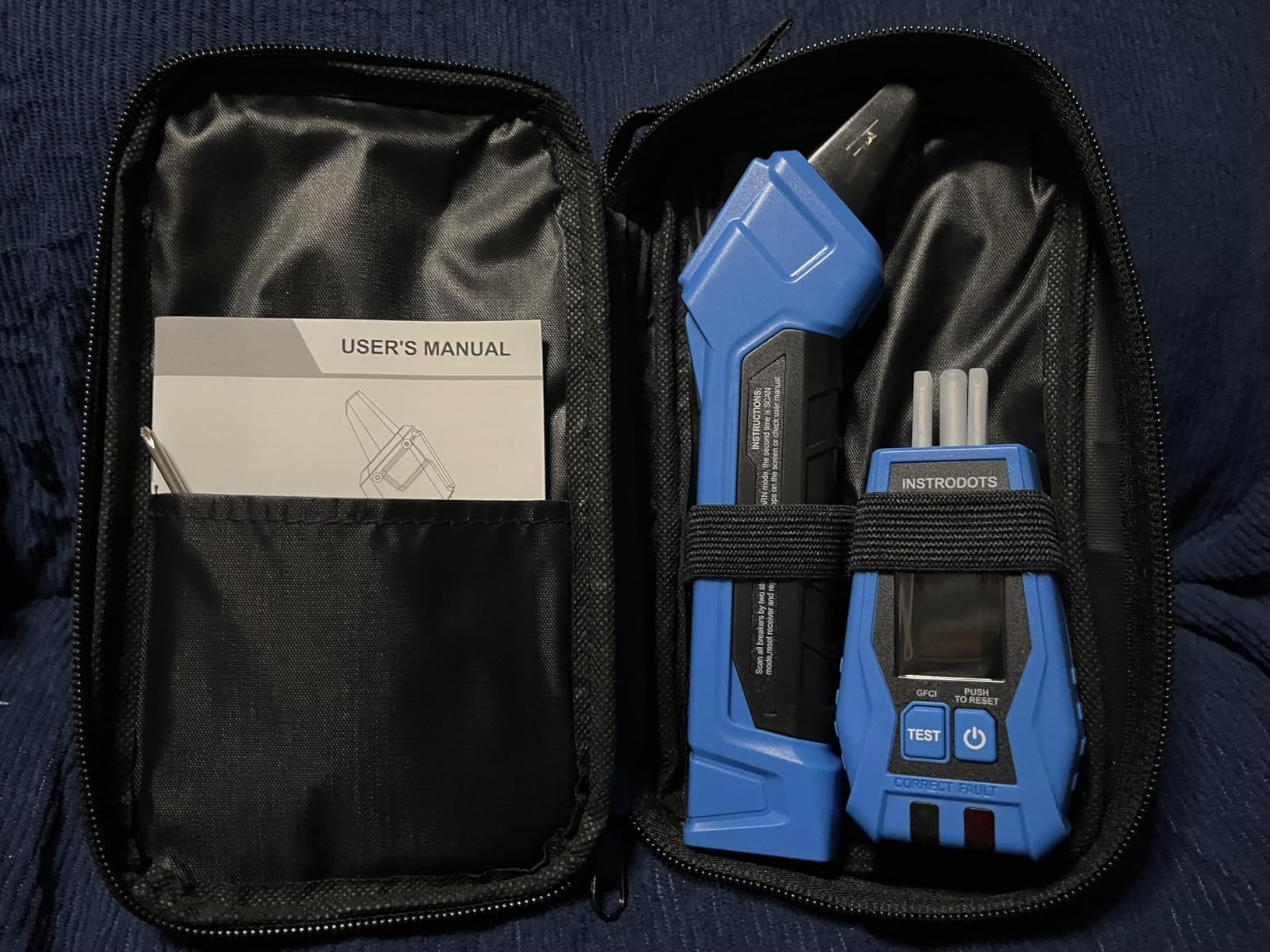 Circuit Breaker Finder, Digital Breaker Finder with GFCI Outlet Tester, AC 90-135V Electrical Circuit Tracer with Buzzer Alarm & Color LCD Display, Includes Batteries & Carrying Case customer photo 1