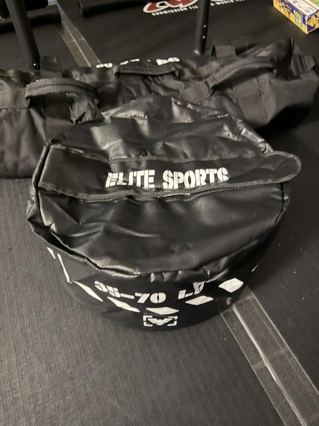 Elite Heavy-Duty Strongman Workout Sandbag - Unfilled Fitness Sand Bag for Weight Training, Full-Body Workout, Cross Training, Powerlifting, Combat & Military Use customer photo 1