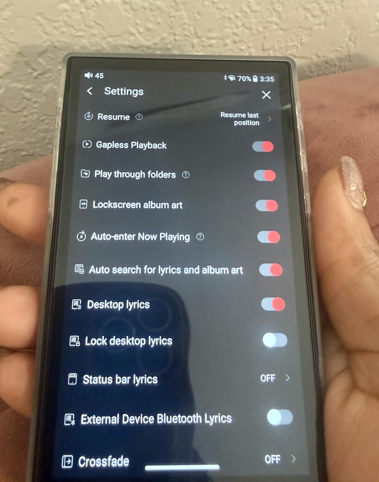 JadeAudio/FiiO JM21 Android 13 Hi-Res Music Player MP3 with Snapdragon 680, Bluetooth WiFi USB DAC 12.5H Playtime (3+32g Black) customer photo 1