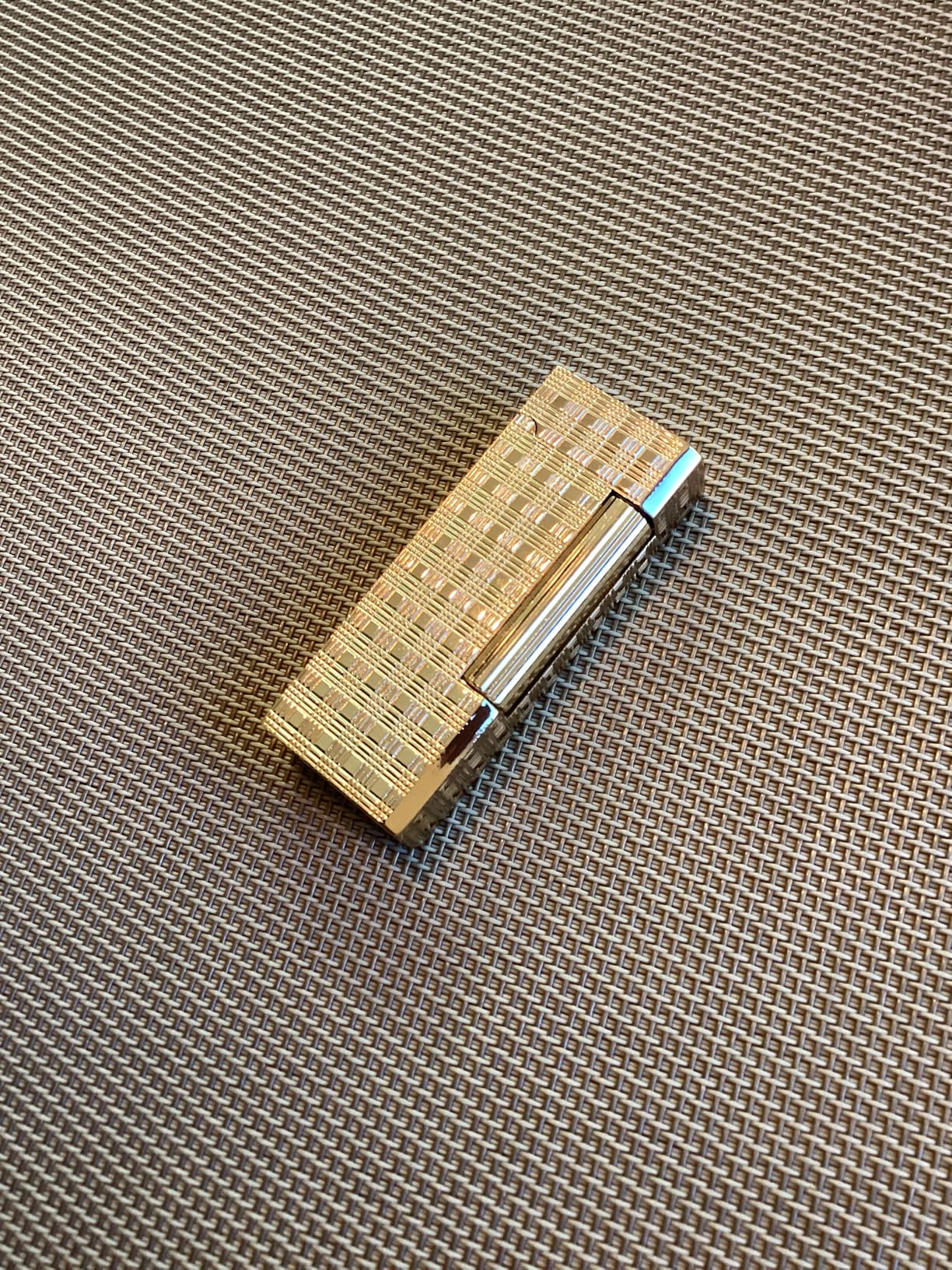 Classic Butane Lighter Metal Side Slide Ignition Refillable Soft Flame Lighter (Gold B) customer photo 1