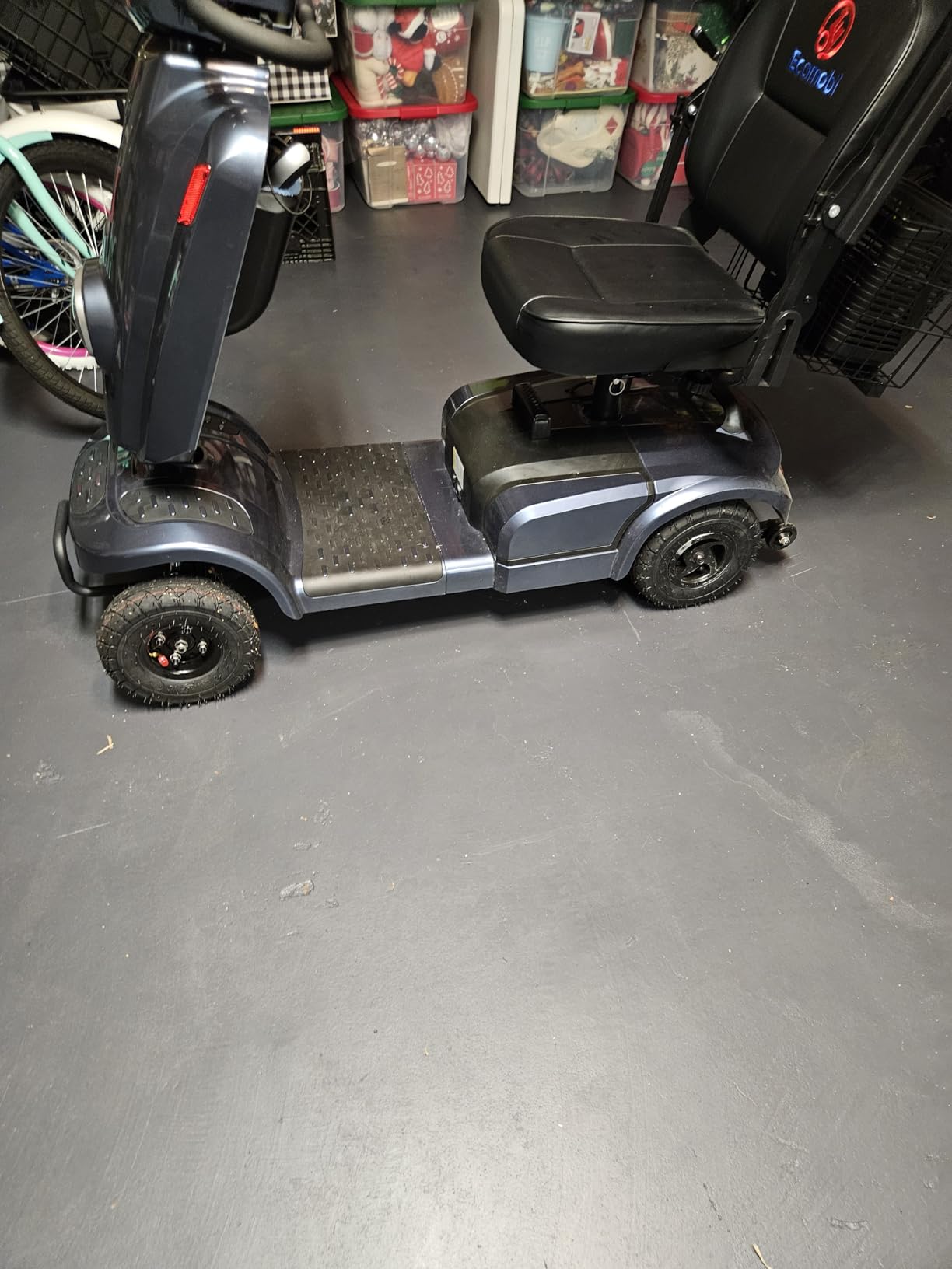 45 Miles 4 Wheels Mobility Scooter for Seniors/Adults Up to 300LBS, 350W Electric Wheelchair Detachable Lithium Battery, Dual Baskets, Rotating Seat, with Taillight, USB Charging customer photo 1
