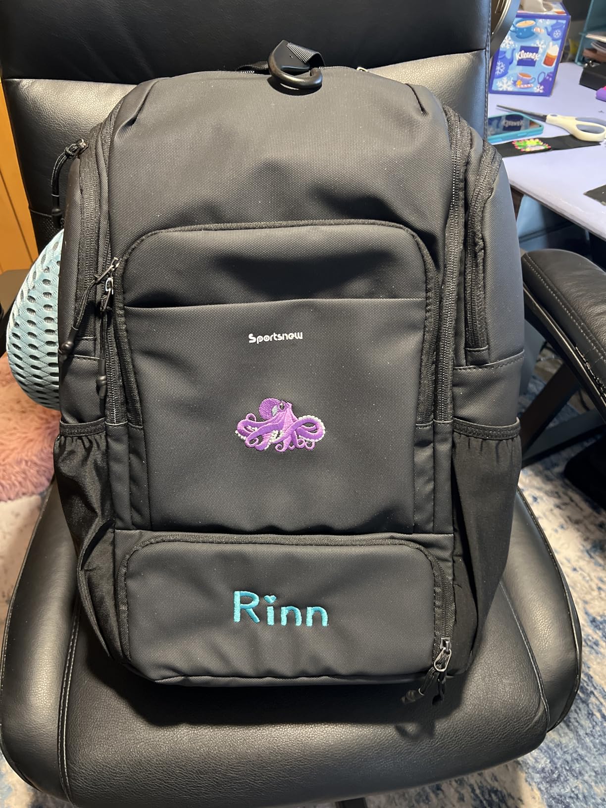 sportsnew Pickleball Bag Large Sports Pickleball Backpack with Shoe Compartment for Men Women, Patent Pending customer photo 2