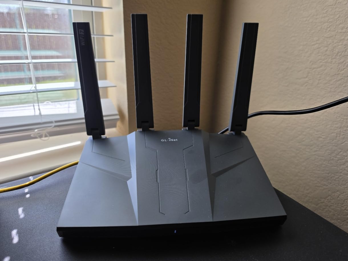 GL.iNet GL-BE9300 (Flint 3) Tri-Band WiFi 7 Router, High-Speed 6GHz Gaming WiFi Router, 5 x 2.5G VPN Routers customer photo 1