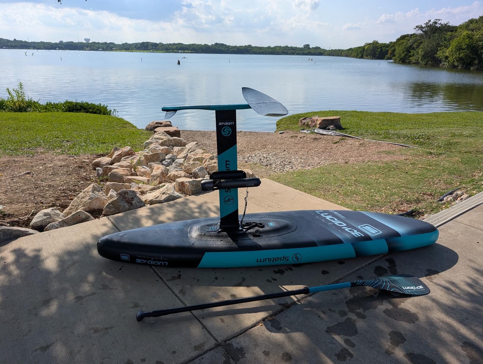 Spatium Inflatable Downwind Board Unpowered Versatile Inflatable Surfing SUP Downwind Board for 112L/124L/135L/150L Water Sports Board with Paddle and Foil customer photo 1