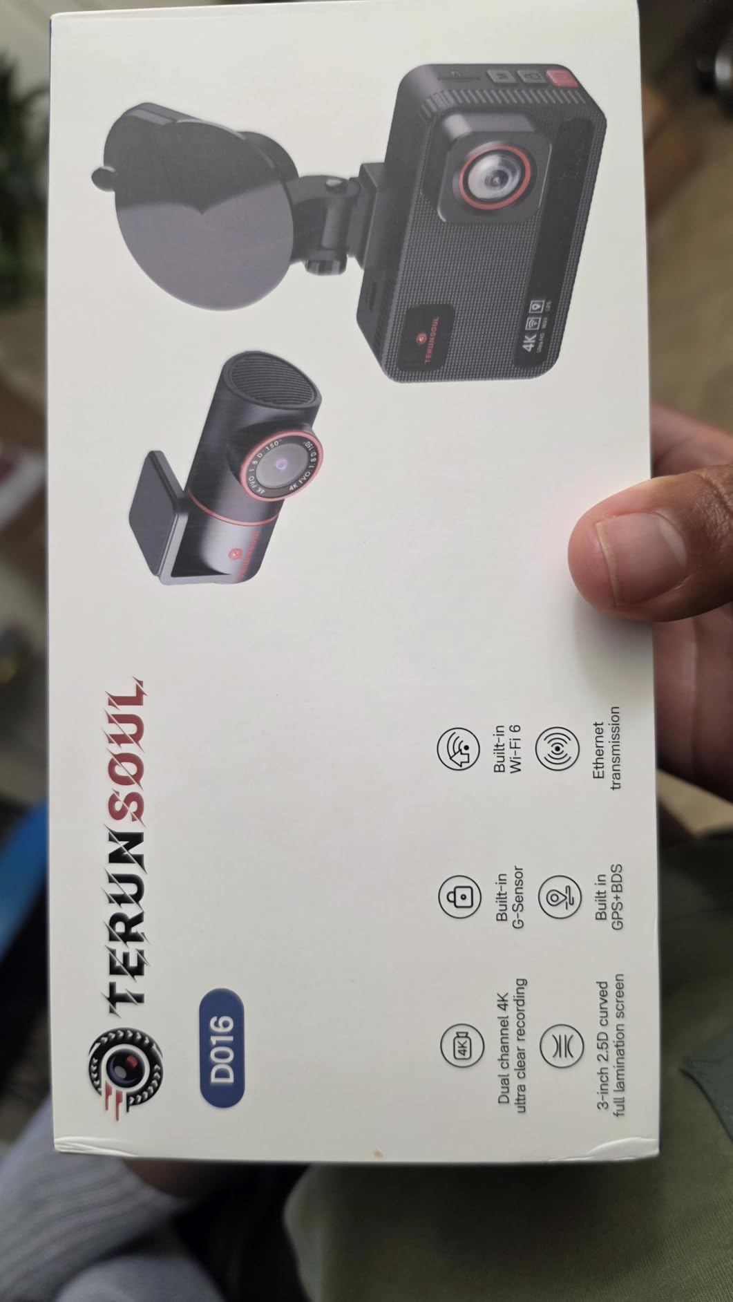 4K+4K Dash Cam Front and Rear, Free 128GB Card Included, 5.8GHz WiFi Dash Camera for Cars, Built-in GPS, G-Sensor, 170°Wide Angle, 3
