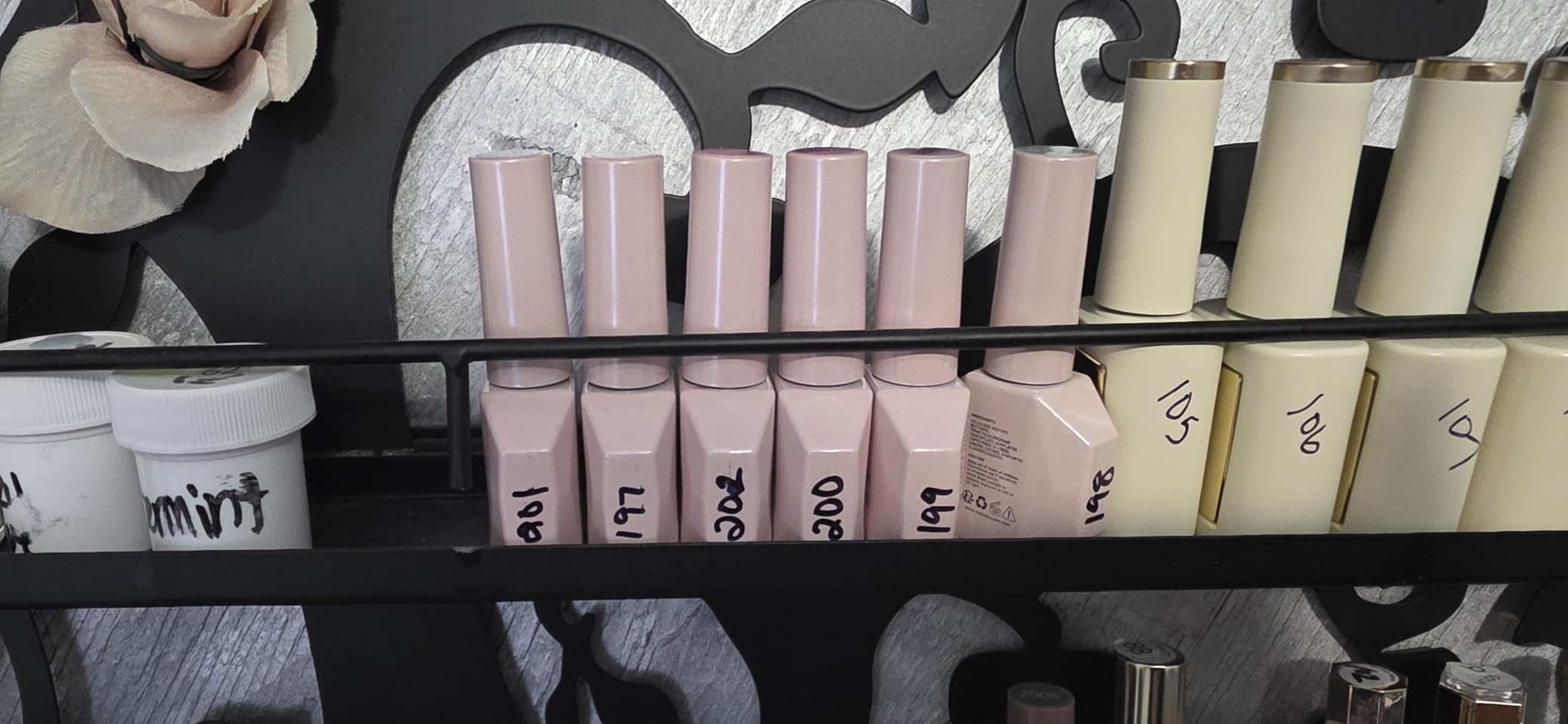 MelodySusie Gel Nail Polish Kit with P-Plus30F UV Nail Lamp - Handheld Cordless P-Art01R UV Light Classic Popular Colors Plant Based Gel Polish with Top Coat Base Coat Builder Manicure Tools customer photo 1