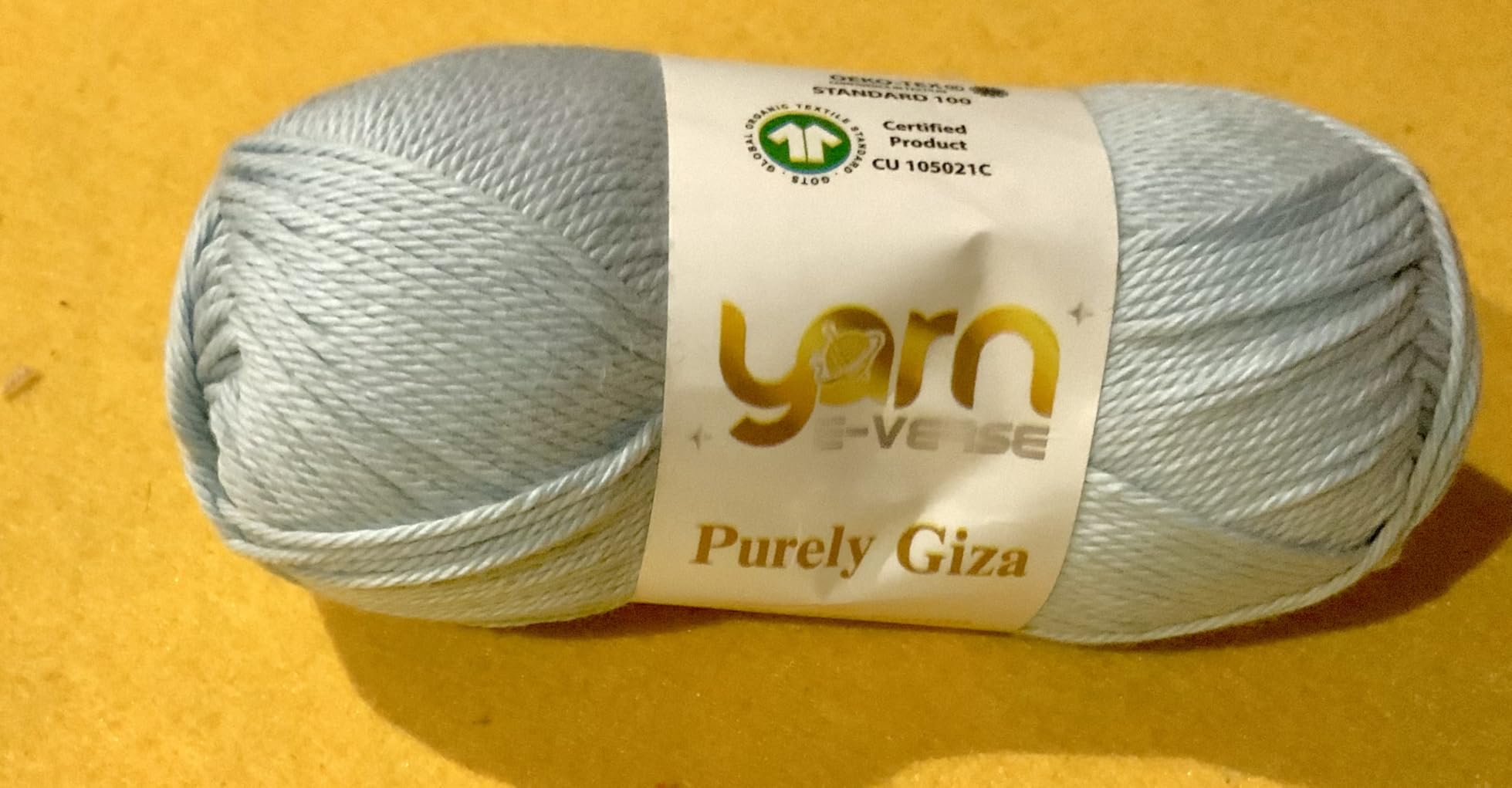 Purely Giza, Yarn E-verse, 100% Giza Egyptian Cotton Yarn, Matte Finish, 50g/125m Skein - Soft Yarn for Knitting & Crochet, Mercerized, Non-Splitting, Ideal for Baby & Summer Projects customer photo 2