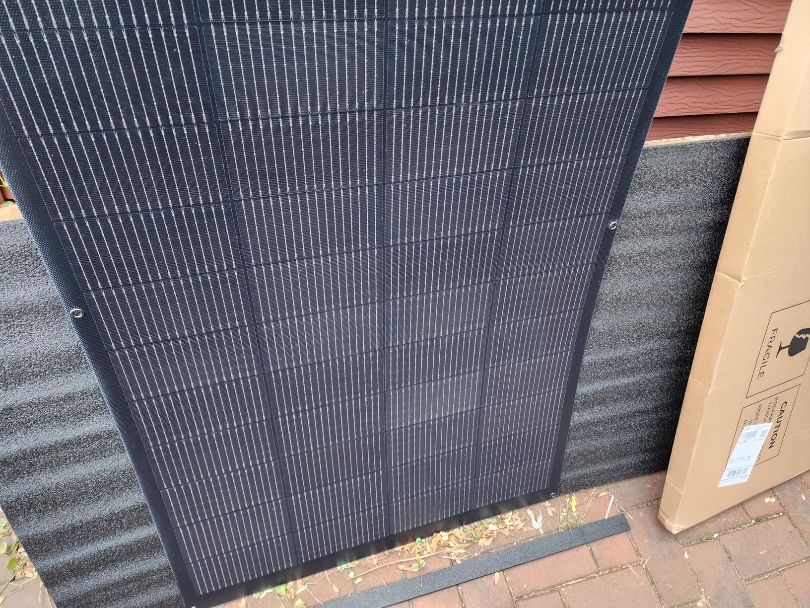 BougeRV Arch Pro 200 Watts Anti-Shading N-Type Fiberglass Flexible Solar Panel, Portable 24 Volts 16BB Mono Cell 25% High-Efficiency, Compact for RV Camping Home Boat Marine Curve Surface Black customer photo 1
