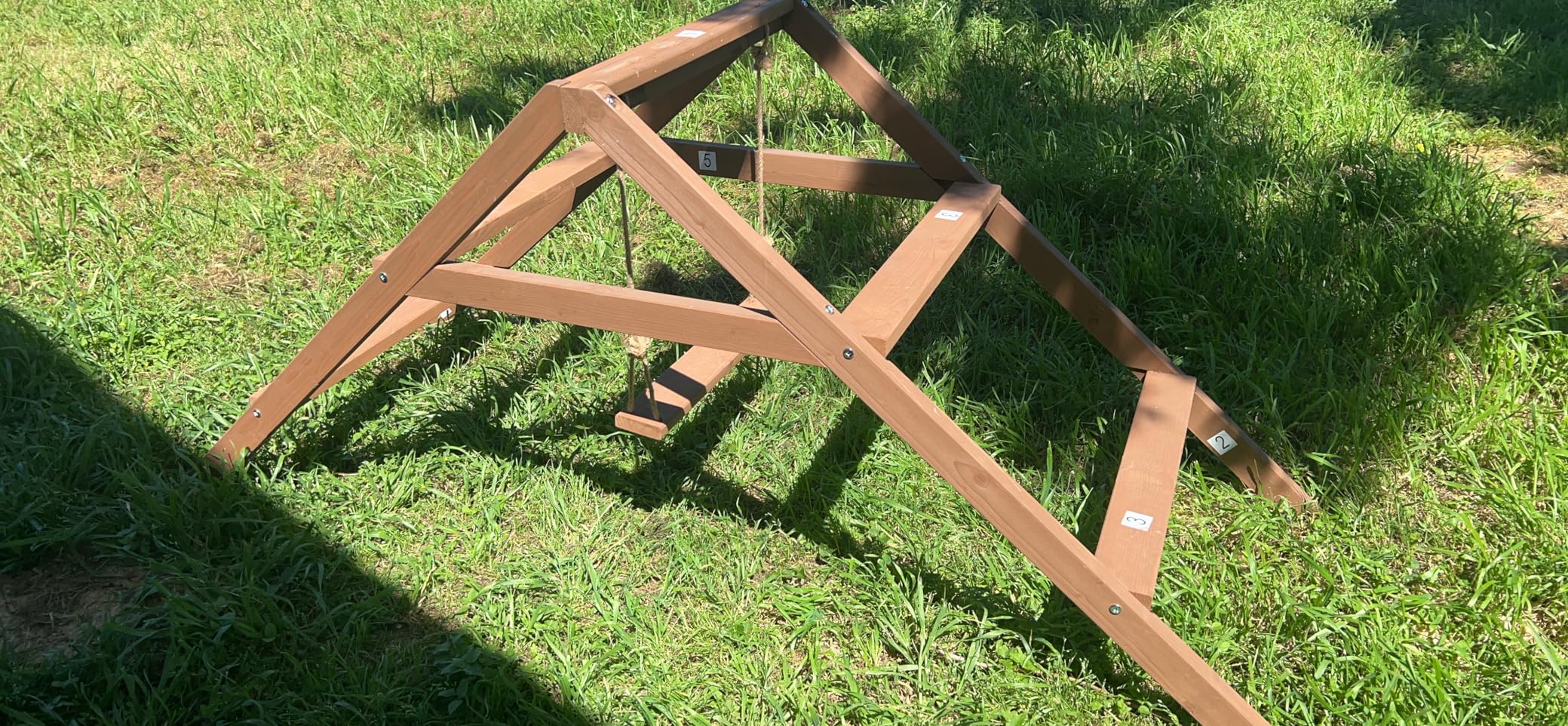 PETSFIT Wooden Chicken Perch & Roosting Bars for 10-12 Chickens-3-Layers Design with Swing, Durable Fir Solid Wood for Outdoor Coops,Easy Assembly & Cleaning,Promotes Healthy & Happy Chickens customer photo 2