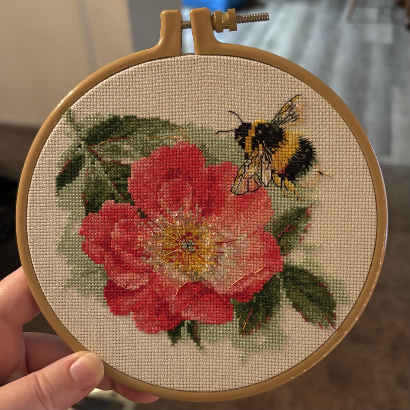 RIOLIS Garden Flowers 2299 Cross Stitch Kit 11.75x15.75 inch, Floral Counted Cross Stitch Kits for Beginners and Advanced customer photo 1