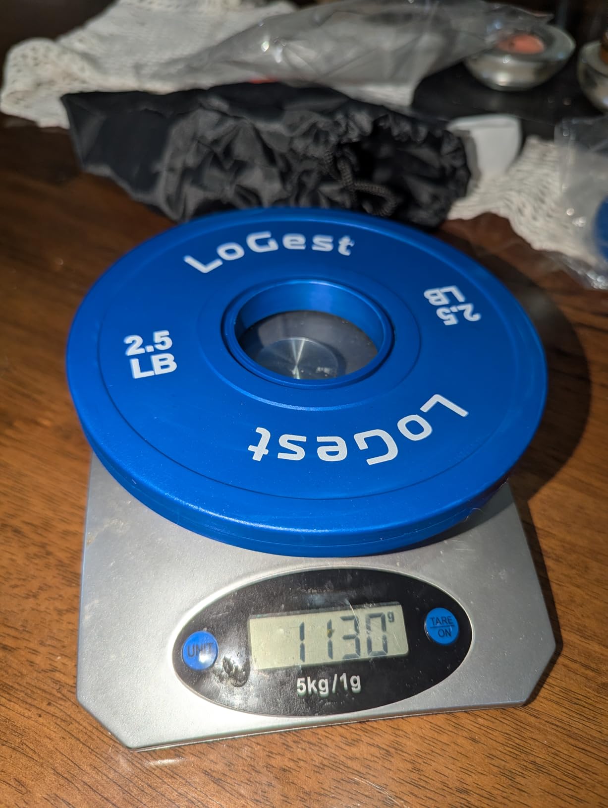 Logest Pair Olympic Plates - Barbell Weights Set of 2 Weight Plates for Olympic Bars Perfect for Strength Training Plates Exercise Balance Increase Available in 0.50LB 1.25LB 2.5LB 5LB 7.5LB 10LB Weight Plate customer photo 1