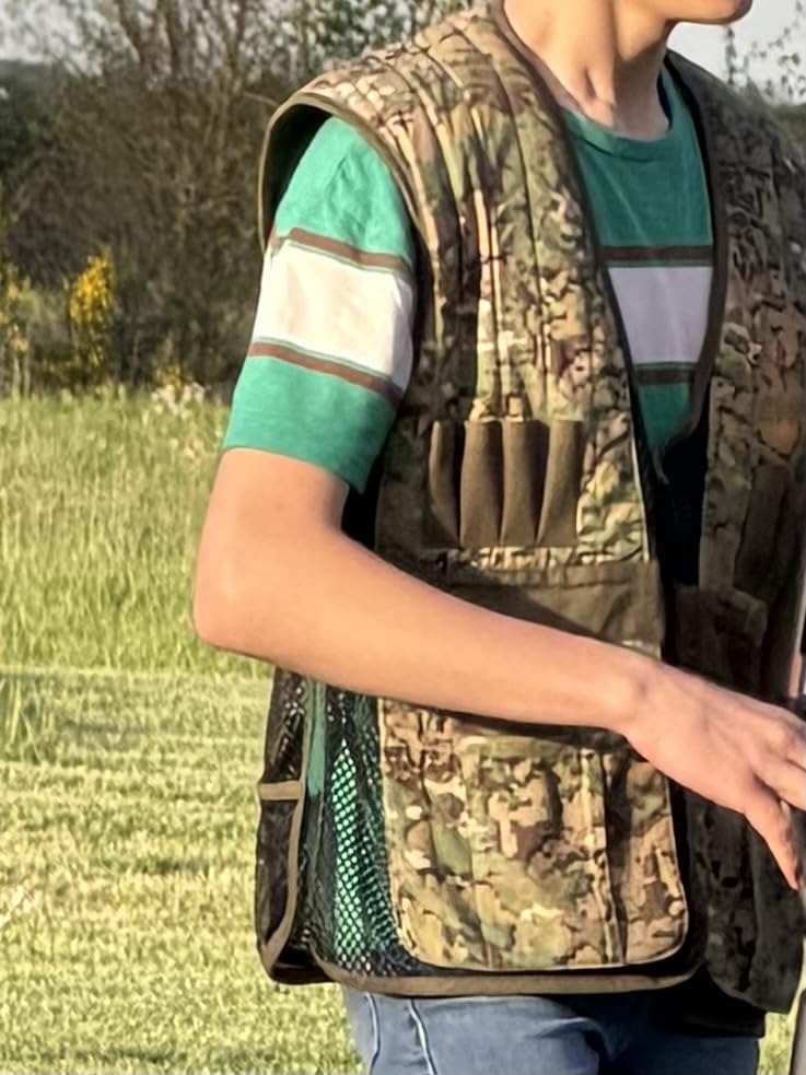 Unisex Tactical Shooting Range Vest Breathable with Movable Shoulder Pad for Skeet Trap Clay Shooting customer photo 1