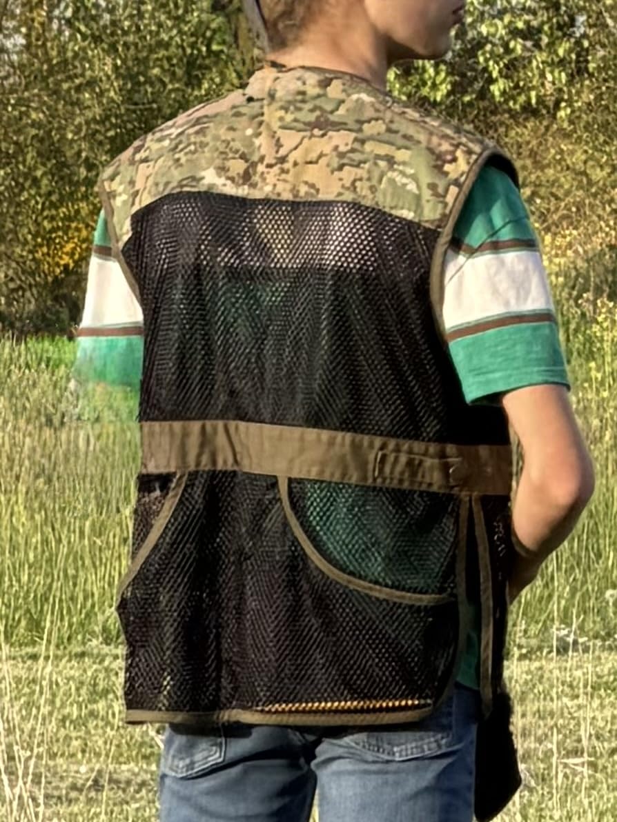 Unisex Tactical Shooting Range Vest Breathable with Movable Shoulder Pad for Skeet Trap Clay Shooting customer photo 2