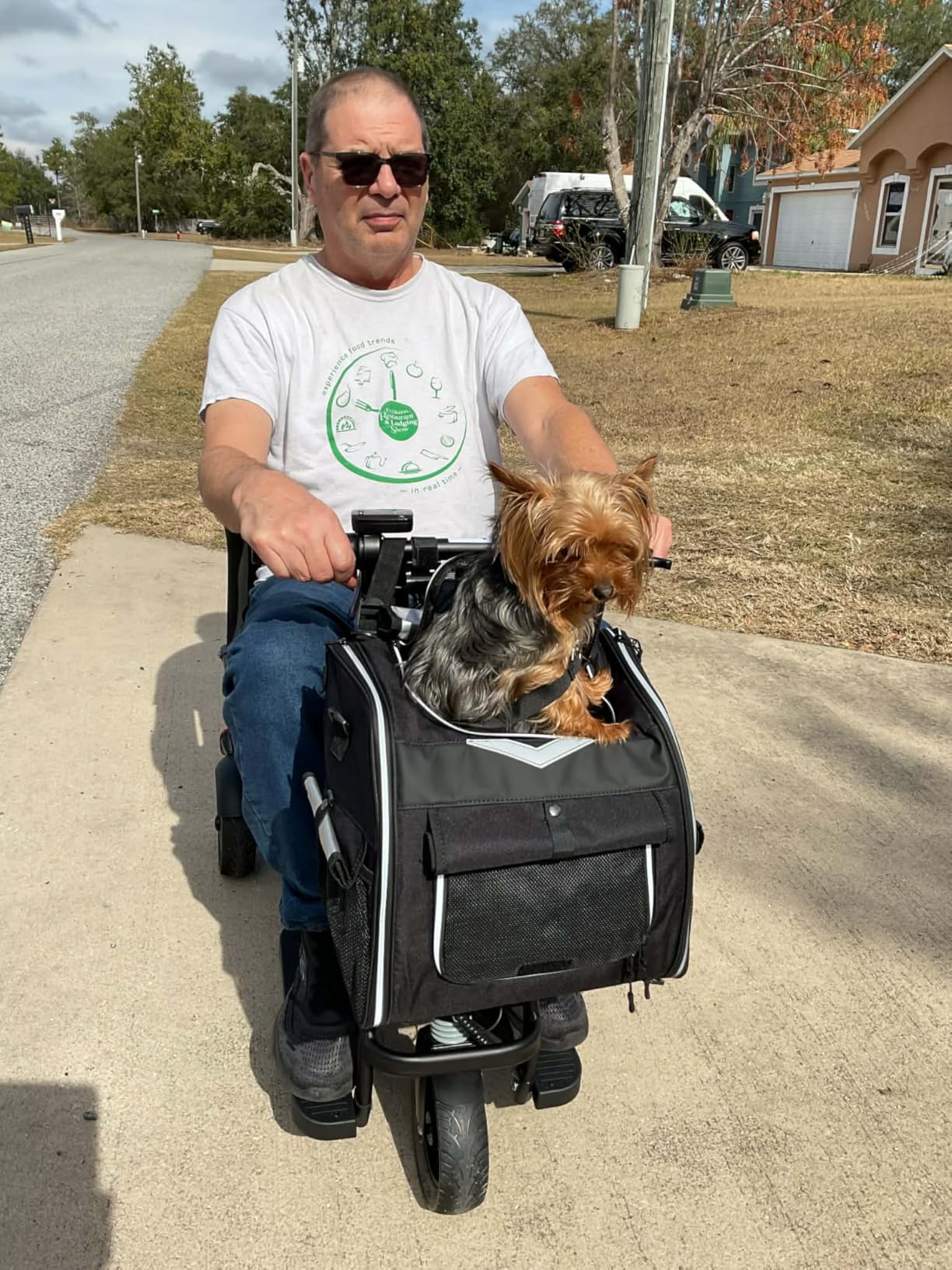 3-Wheel Folding Mobility Scooters-300 lbs Capacity, All-Terrain, 9.3mph 20Miles Long Range Lightweight Electric Scooter for Adults & Seniors, Airline Approved Scooters, Basket, Cup Holder, Dust Cover customer photo 2