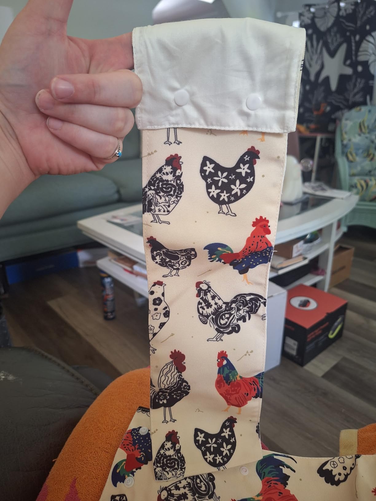 6 Pack Chicken Nest Box Curtains for Chicken Breeders Nesting Boxes Coop Windproof Lightproof Nesting Box Curtains with Simple Button Size 19
