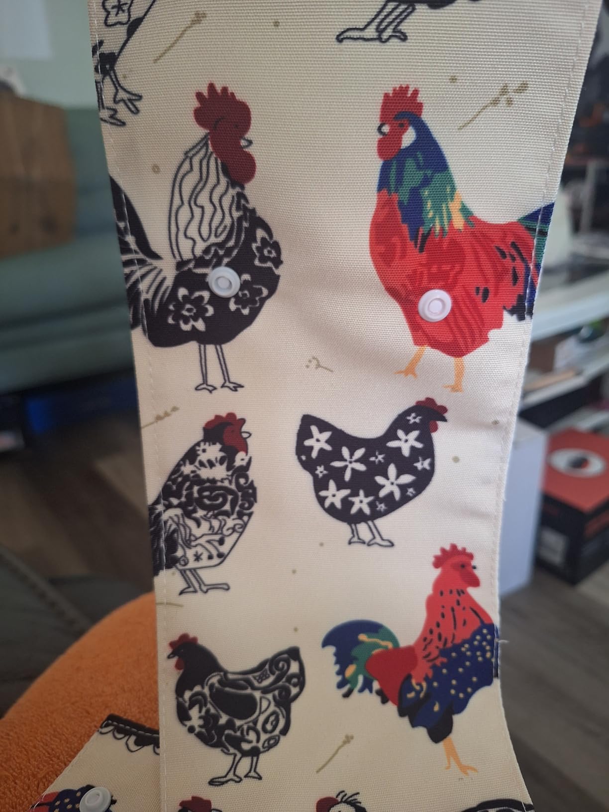 6 Pack Chicken Nest Box Curtains for Chicken Breeders Nesting Boxes Coop Windproof Lightproof Nesting Box Curtains with Simple Button Size 19