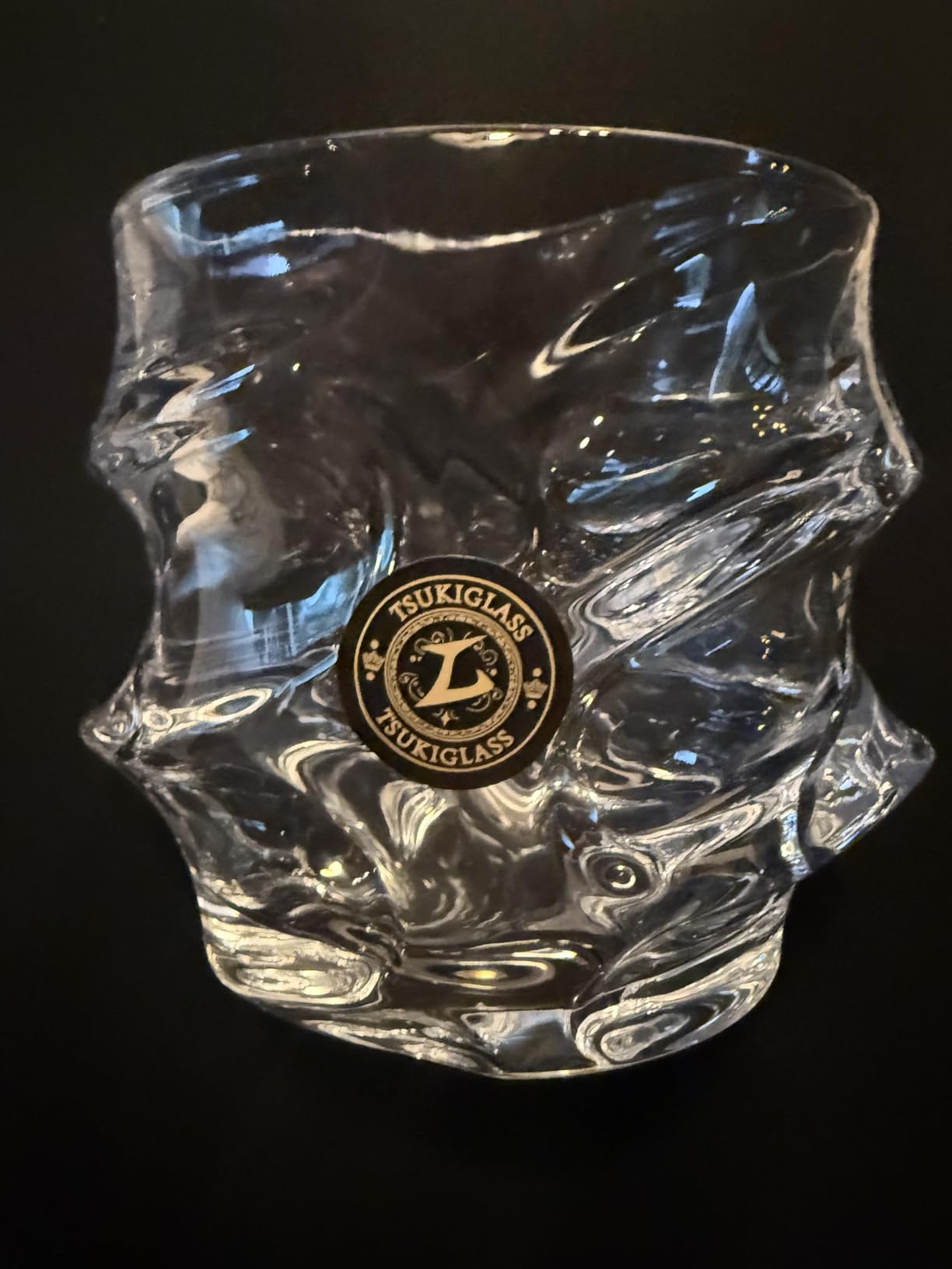 TSUKIGLASS Storm Premium Japanese Crystal Whisky Glasses Set of 4 - Gift Ready Box, 100% Ultra Clarity Lead-Free Crystal, 10oz Tumblers for Bourbon, Scotch & Cocktails, Luxury Gift for Men customer photo 2