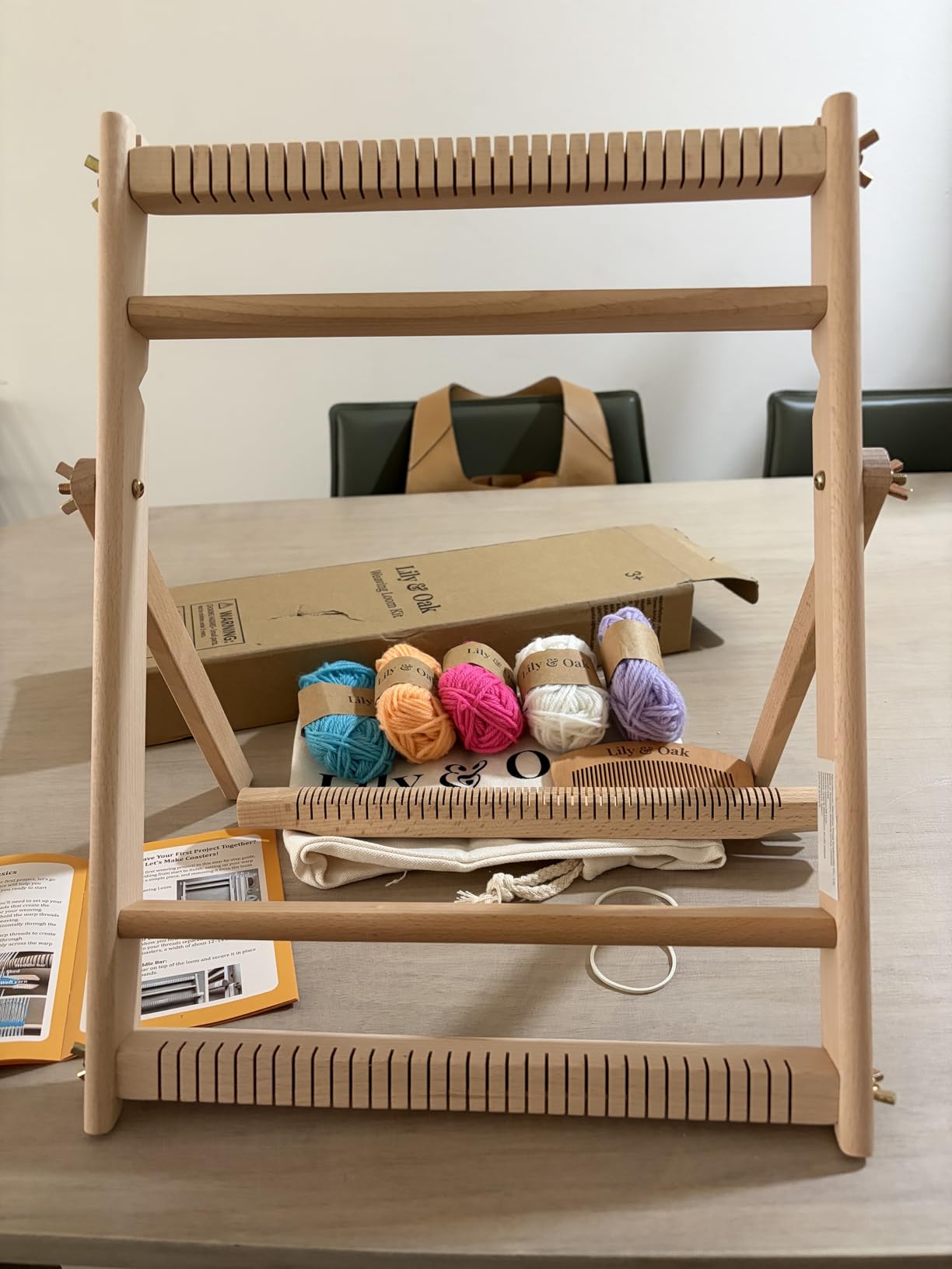 Lily & Oak Weaving Loom for Adults & Kids - 15.8 x 11.8 inches customer photo 1