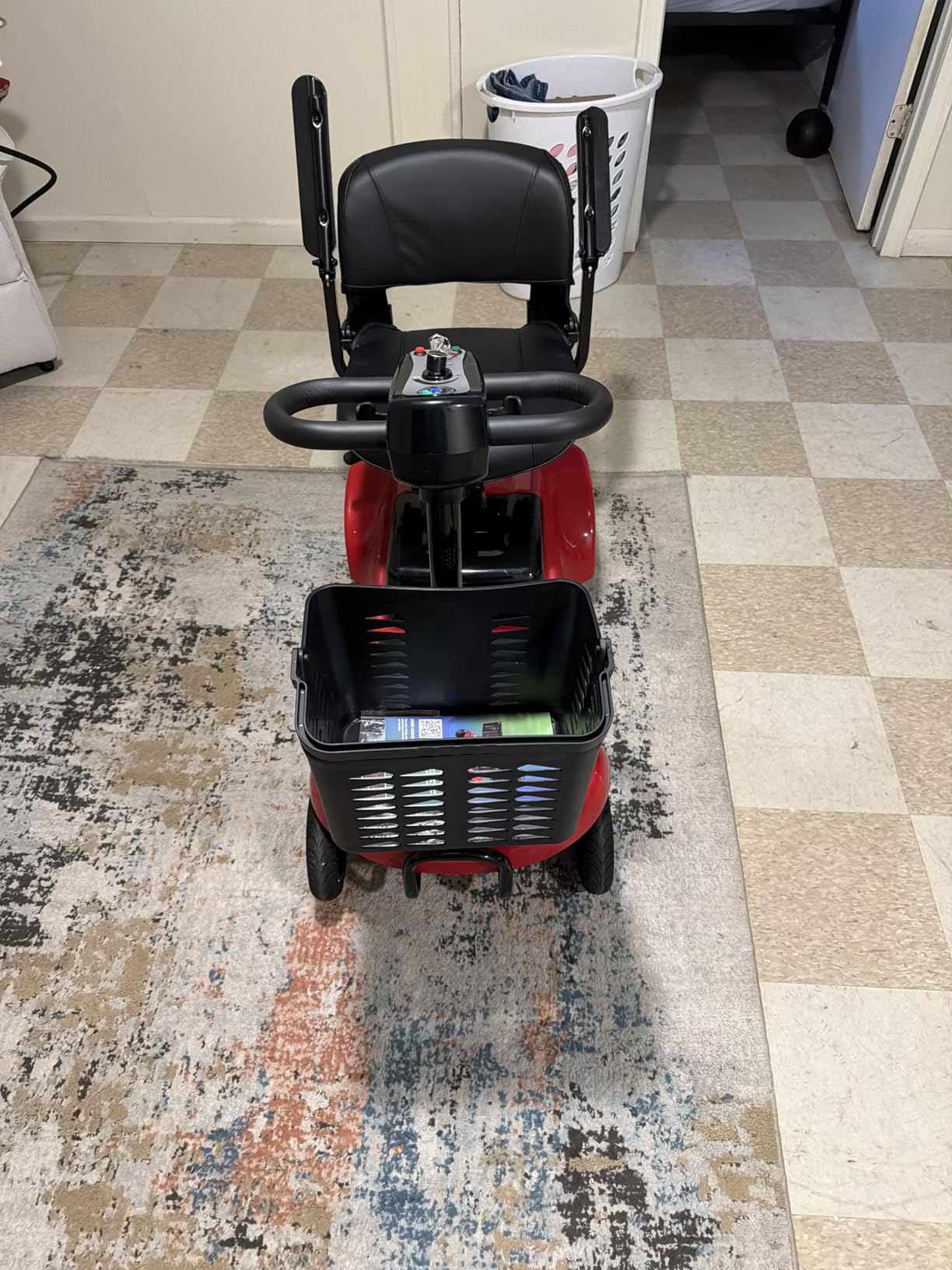 Mobility Scooter for Adults, 4 Wheel Mobility Scooter, 15 Miles Range, 300WH Battery, 300LBS Capacity, Lightweight and Portable, with LED Headlights and Basket, Charger Included customer photo 1