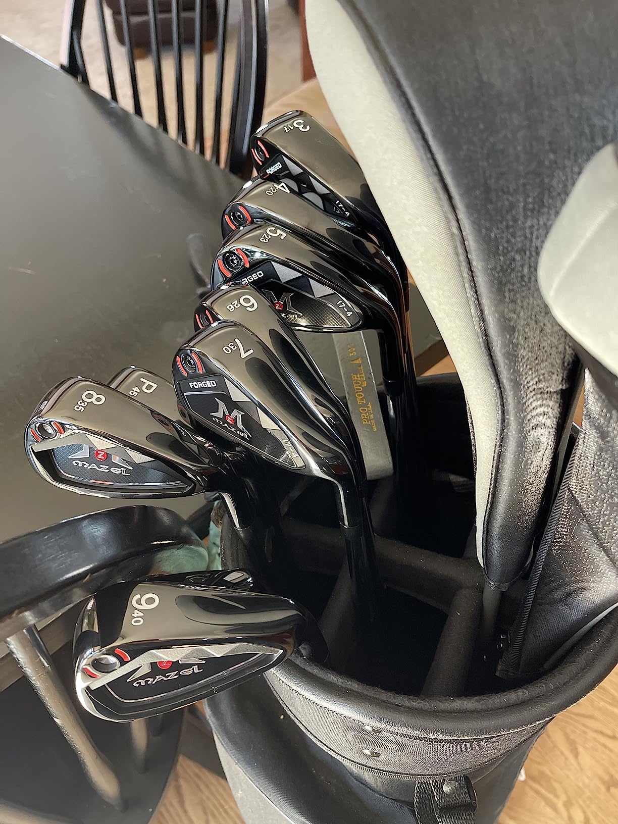 MAZEL Men Golf Iron Set (9PCS) - 1,2,3,4,5,6,7,8,9,Pitching Wedge,Sand Wedge with Steel Shafts for Right Handed Golfers customer photo 2