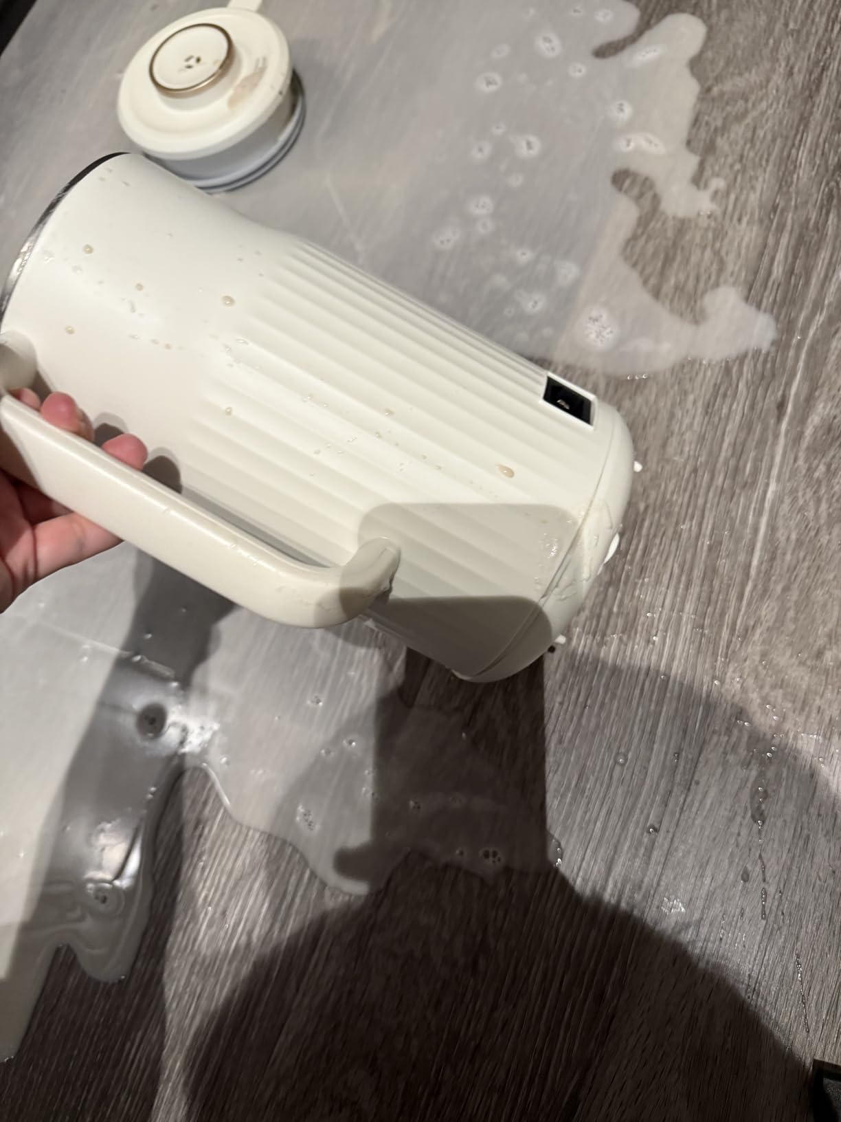 AlfaBot N2 Automatic Almond Milk Machine for Homemade Plant-Based Milk, Oat, Soy, Yogurt, 5 Modes/35OZ Big Capacity Soy Milk Maker with Delay Setting and Self Cleaning (Cream) customer photo 2