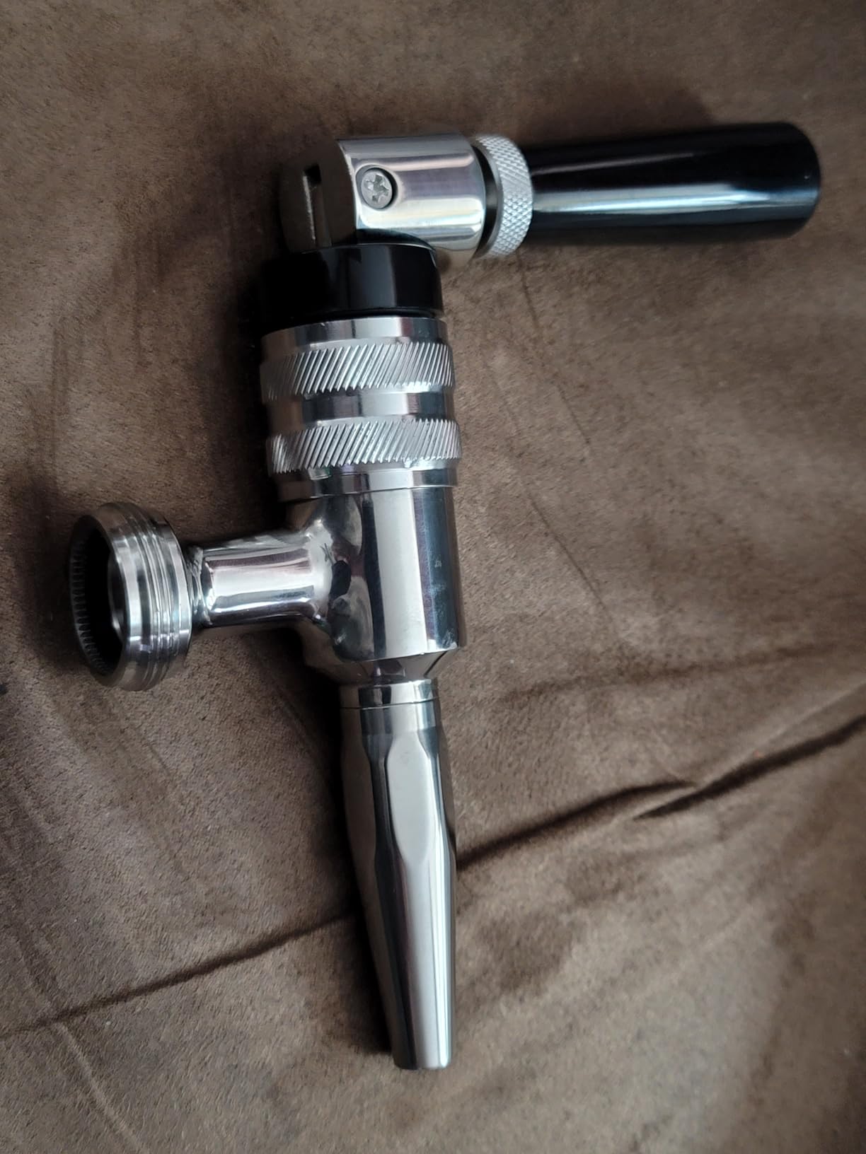 Stout Beer Coffee Faucet - 304 Stainless Steel Keg Beer Tap for Nitro Beer, Cold Brew Coffee, and Creamy Head Pour, 1-1/8