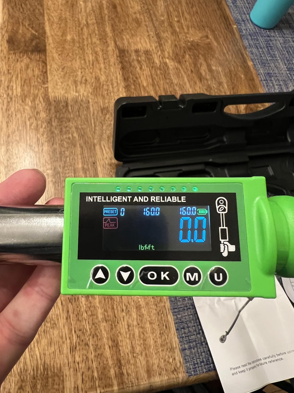 UPGRADE 1/2 Inch Drive Digital Torque Wrench 8-160FT-LB/10-220N.M, Torque Range Accurate to 2%, Electric Torque Wrench with Buzzer and LED Flash Notification for Bike/Motorcycle/Auto Repair customer photo 1