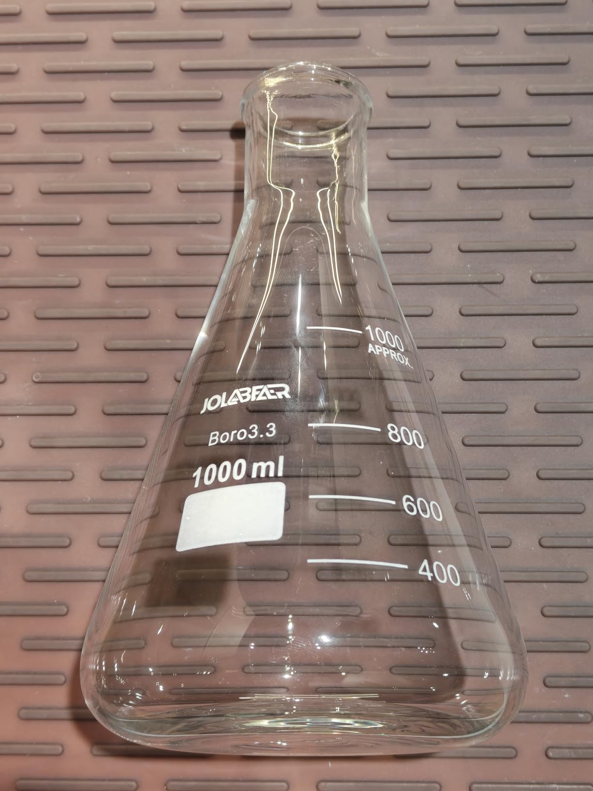2000ml Erlenmeyer Flask 3.3 Borosilicate Glass Flasks Narrow Mouth Conical Flask for Chemistry Science Projects School Home Brewing Yeast Starter, Secure EPE Foam Packaging customer photo 2