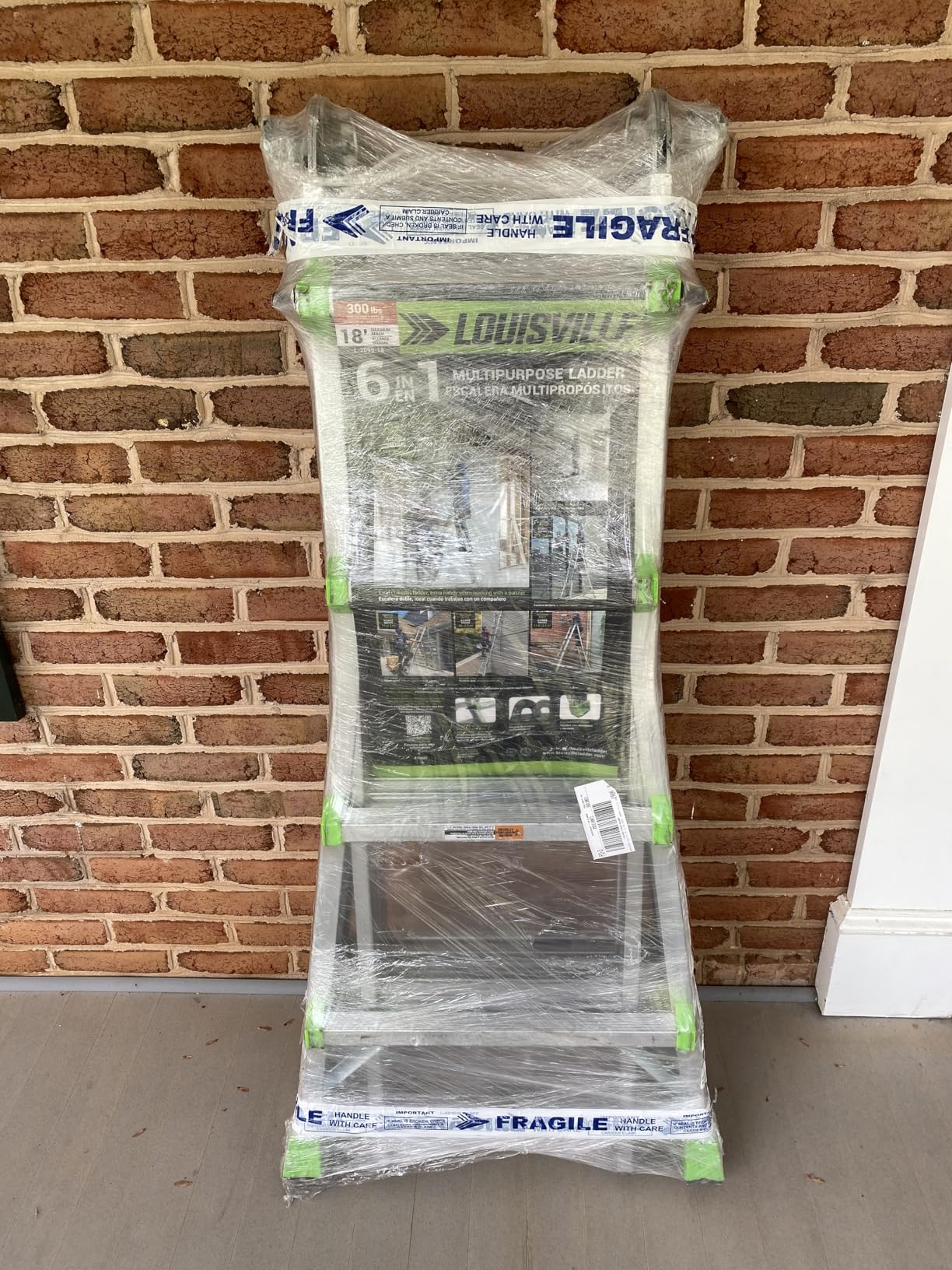 Louisville 18-Ft Reach Aluminum Multipurpose Ladder, Type IA, 300-pound Load Capacity, L-2099-18 customer photo 2