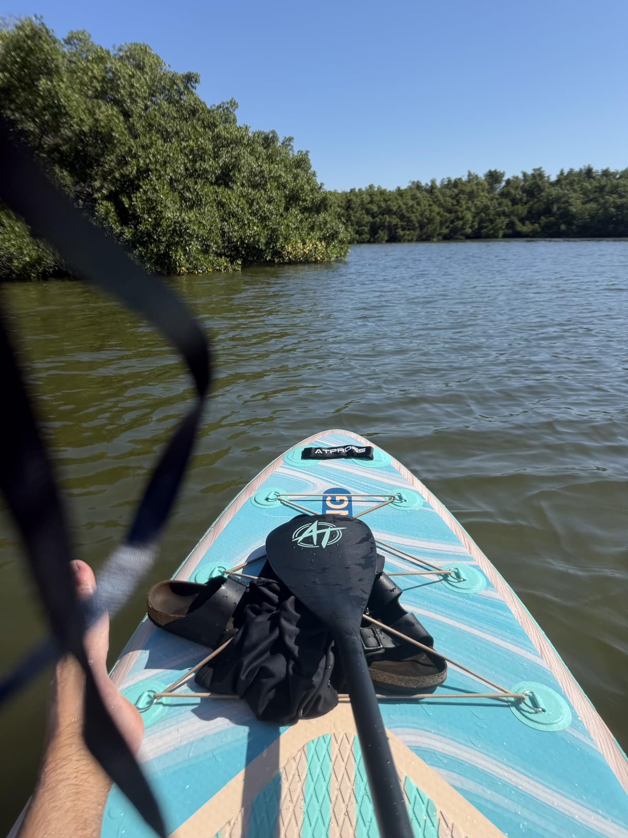 10'6''x33''Inflatable Stand Up Paddle Board, 400lbs Extra Wide Stand Up Paddleboard with Kayak Seat, Anti-Slip EVA Deck customer photo 2