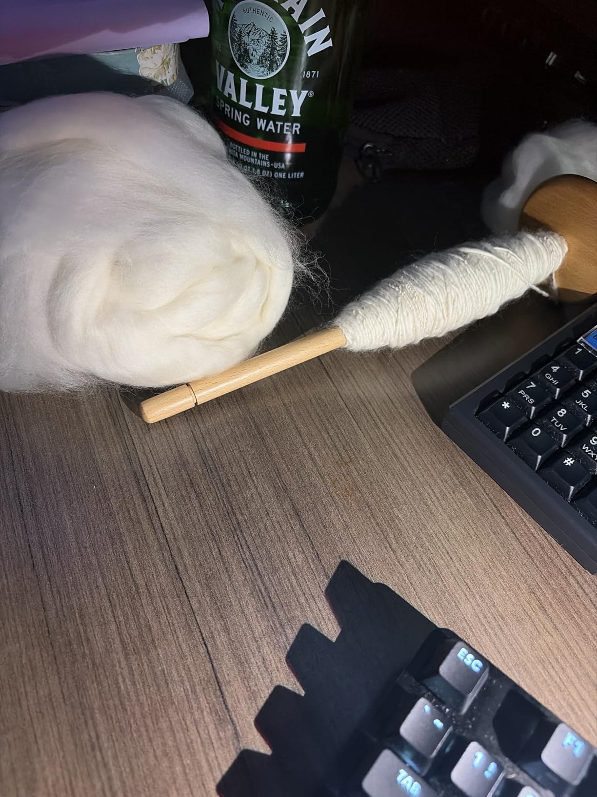 Merino Wool Roving Top for Spinning and Felting - 100% Natural Undyed, Soft Fine Wool for Needle Felting, Knitting, Dyeing (5.3oz) customer photo 1