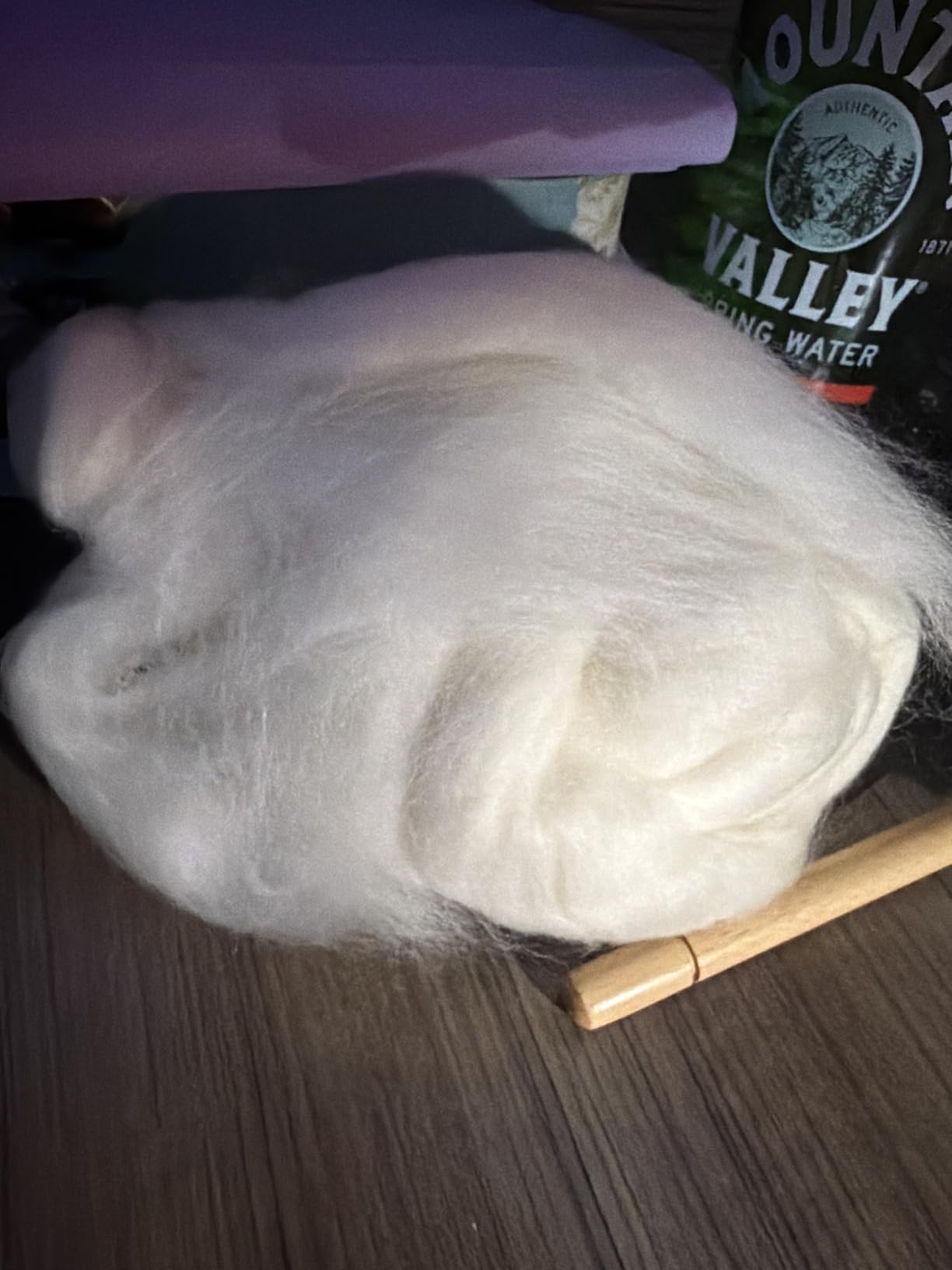 Merino Wool Roving Top for Spinning and Felting - 100% Natural Undyed, Soft Fine Wool for Needle Felting, Knitting, Dyeing (5.3oz) customer photo 2