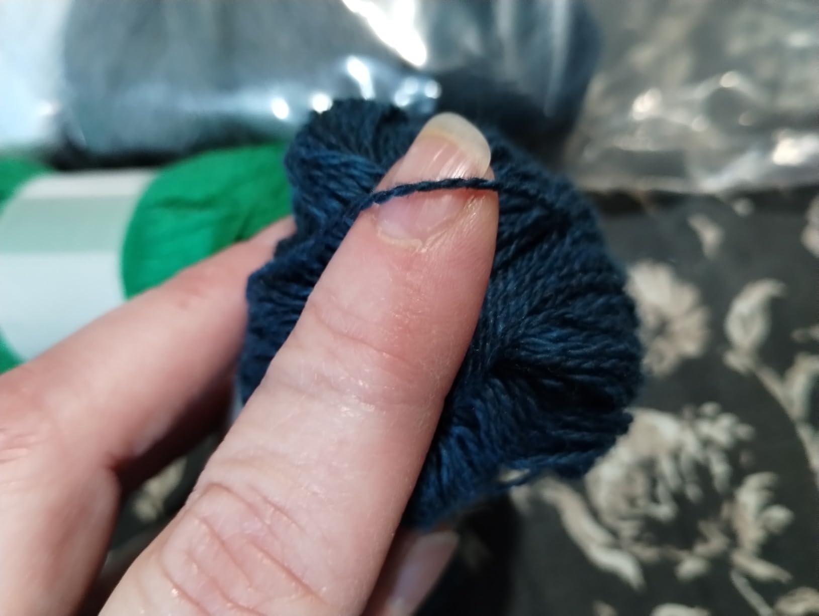 Lace Weight Wool Yarn - 16 Mini Skeins (25g Each) Multicolor Set (400g / 14.1 oz, 3,520 Yards Total), Wool-Rich Blend for Knitting, Crochet & Colorwork (8 Colors Vibrant) customer photo 1