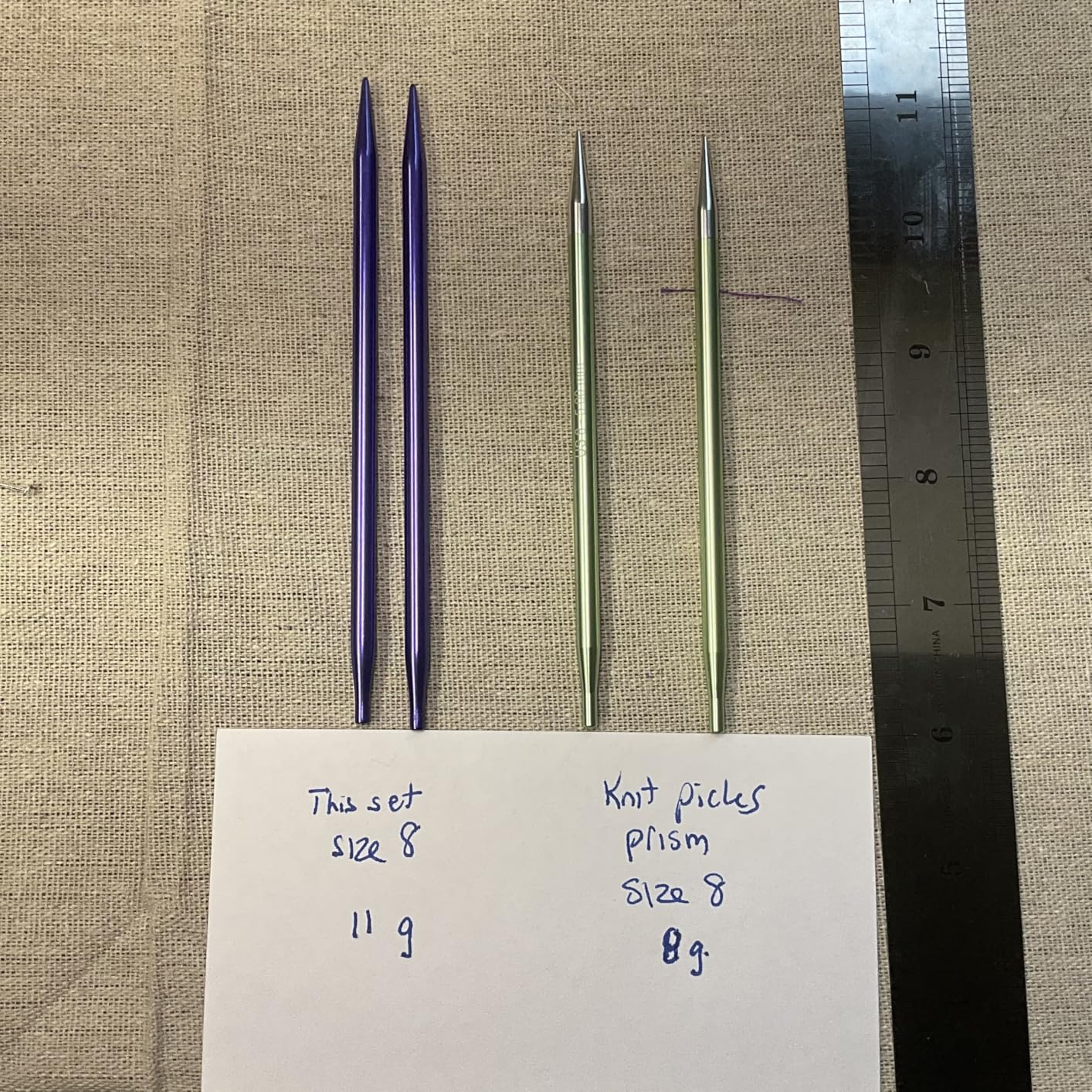 RUIDI Circular Knitting Needles Set, 11 Sizes Bamboo Interchangeable Circular Knitting Needles Set with Case & Accessories, 4-Inch (10cm) (3.5mm to 10mm) customer photo 1