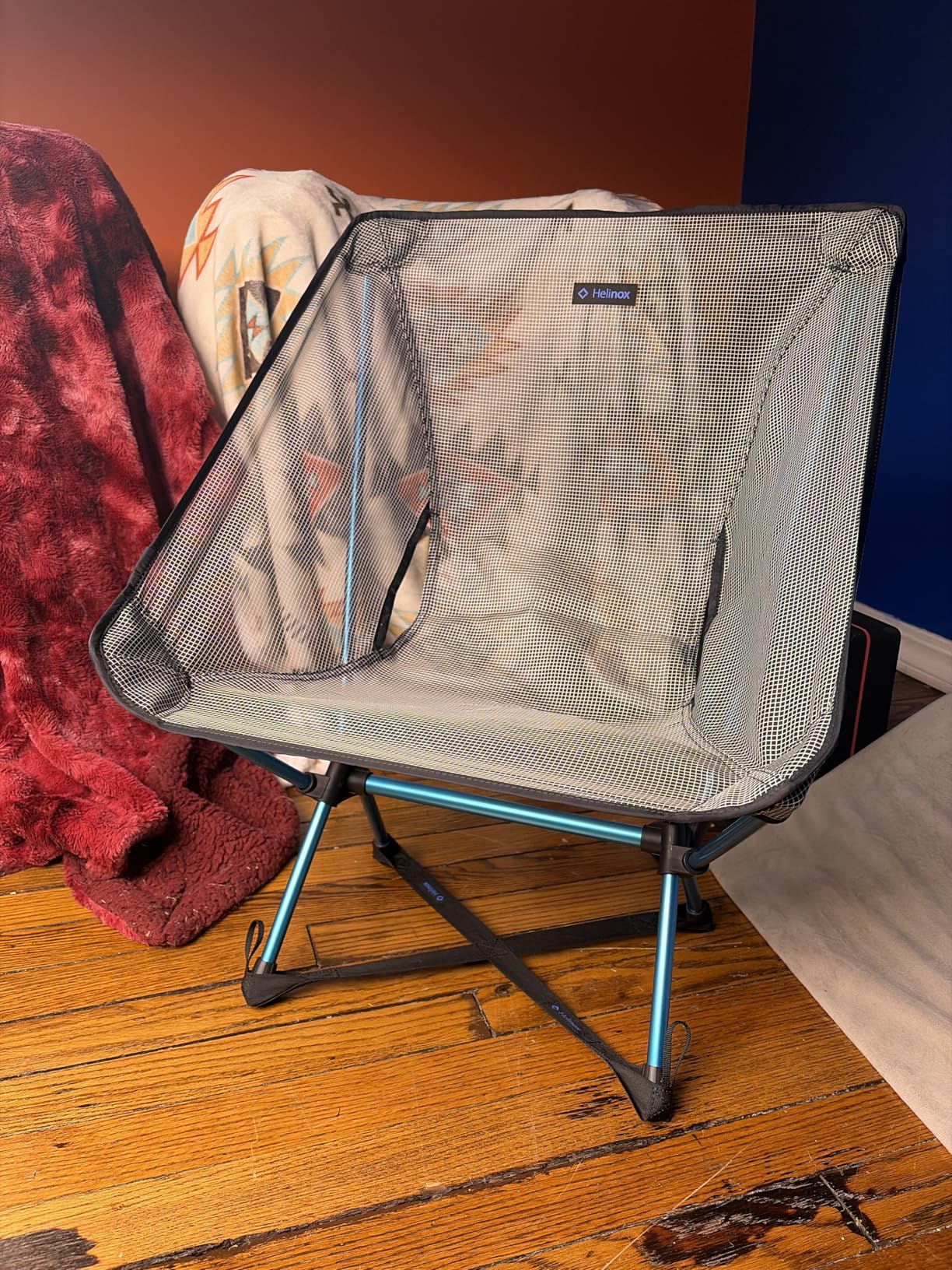 Helinox Chair Zero LT, 1.12 lbs Lightweight Camping Chair, Durable Ripstop, Compact Size, Portable and Packable Seat, Strong and Ultralight Frame, Backpacking Travel Essential, Cyan customer photo 1