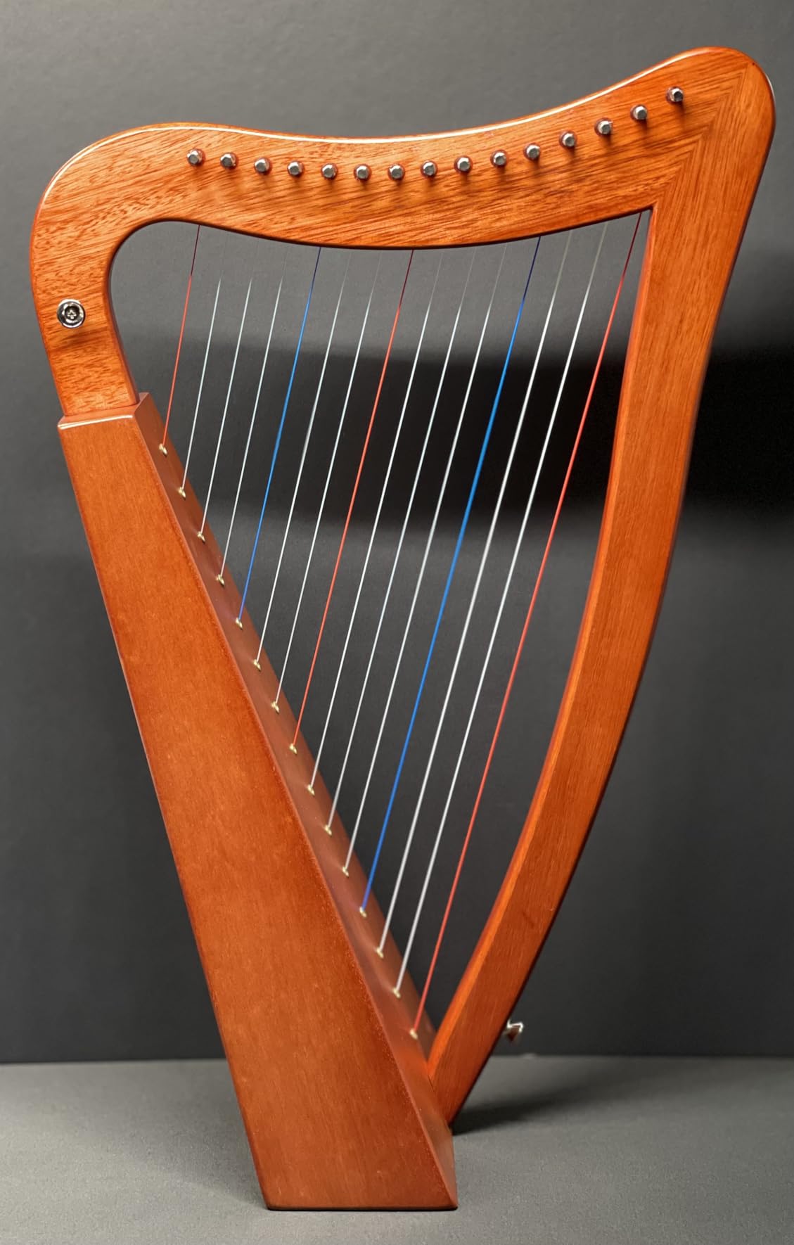 FROZEN Harp 15 Strings 22 Inch Mahogany Harp Height for Adult Professional Beginner with Instruction, Black Gig Bag, Tuning Wrench, Strap customer photo 1