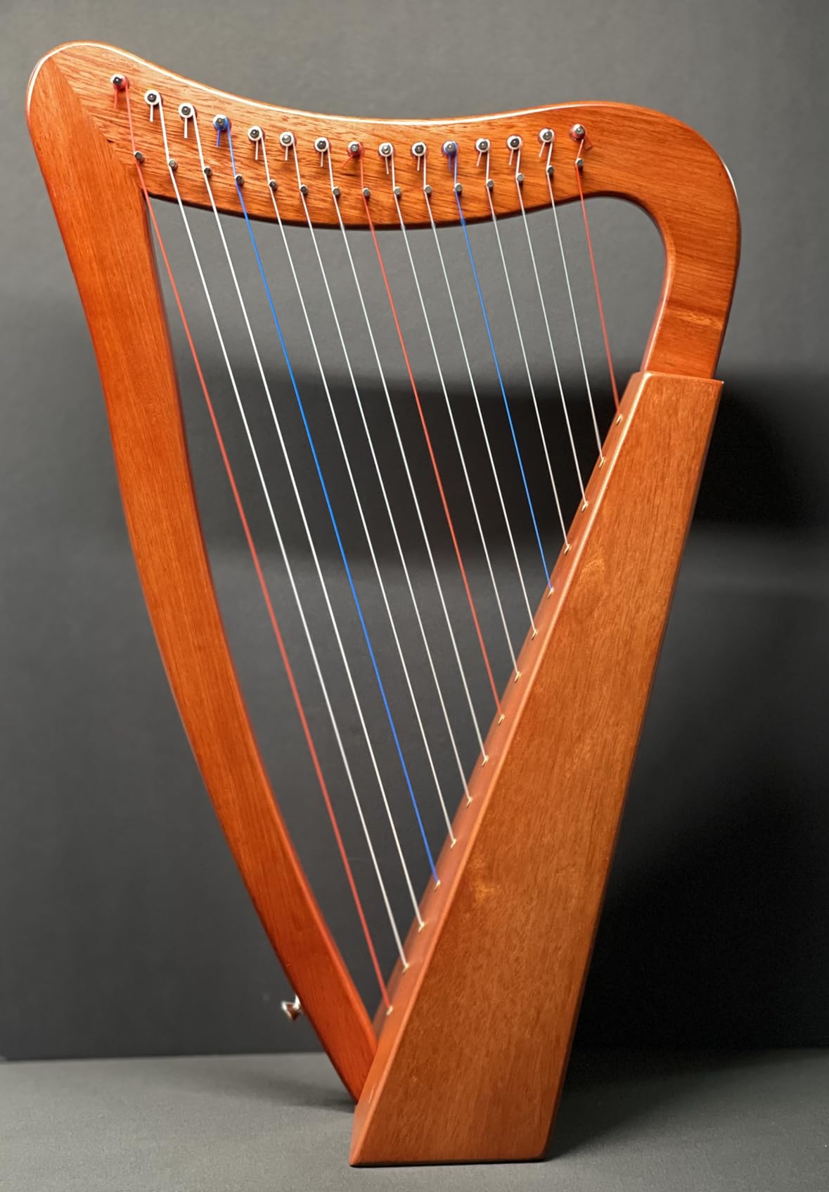 FROZEN Harp 15 Strings 22 Inch Mahogany Harp Height for Adult Professional Beginner with Instruction, Black Gig Bag, Tuning Wrench, Strap customer photo 2