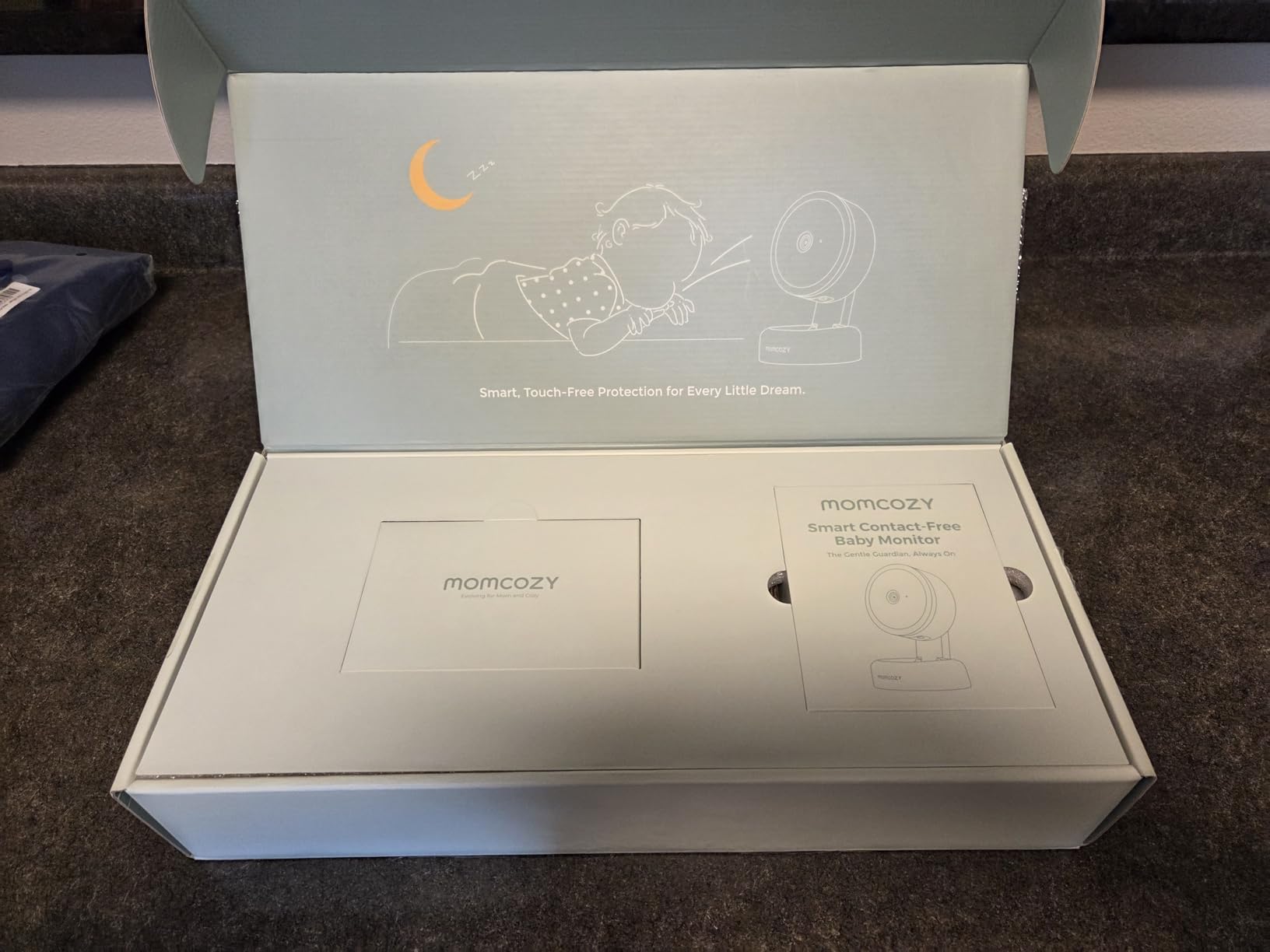 Momcozy Smart Baby Monitor, Contact-Free Vitals Monitoring, 2K HD Night Vision, AI-Powered Safety Detection, Sound/Motion/Cry Notifications, Sleep Report, 2.4/5GHz Wi-Fi Connection, 2-Way Audio, BM08 customer photo 2