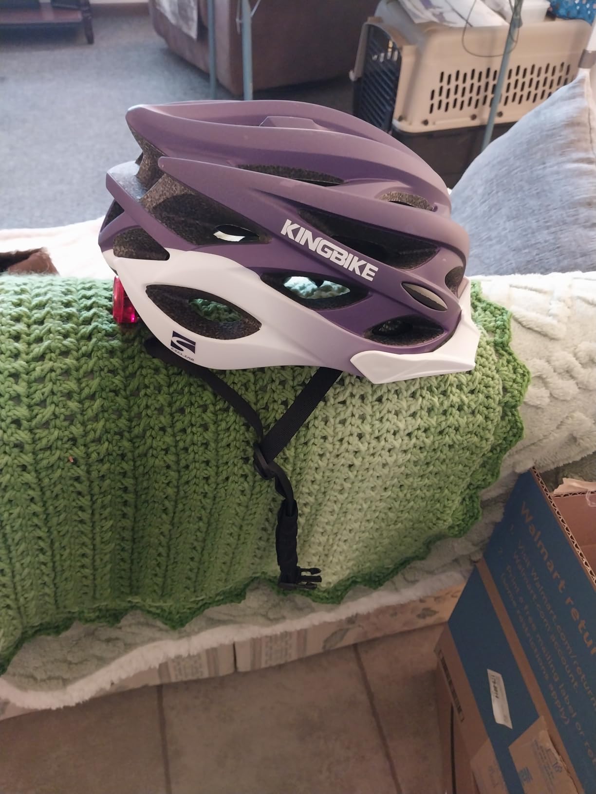 KINGBIKE Bike Helmet for Adult Men Women Youth Road Commute Mountain Cycling Helmets with USB Rechargeable Light Replaceable Padding and Visors Lightweight 20.4-23.6in customer photo 2