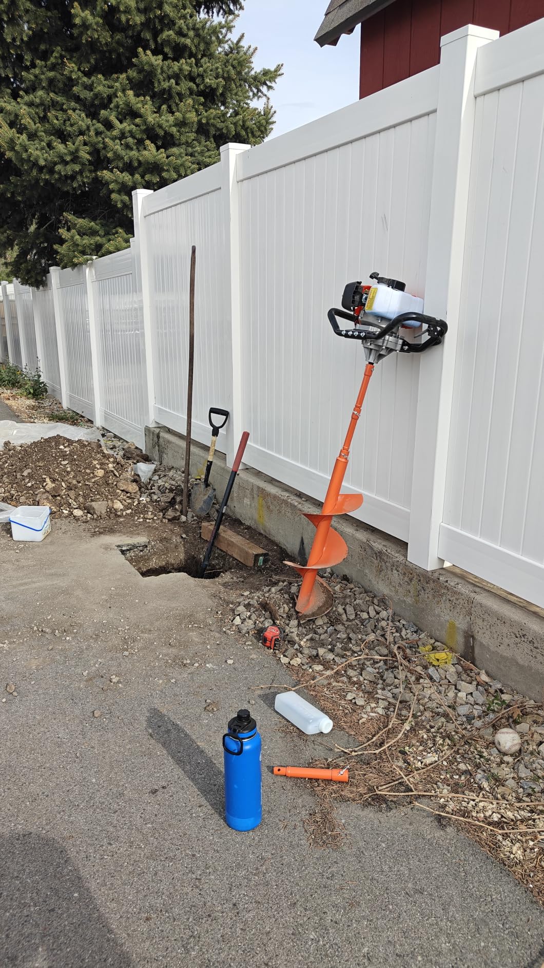 NEO-TEC 72CC Post Hole Digger Drill Gas Powered 2-Stroke & 8