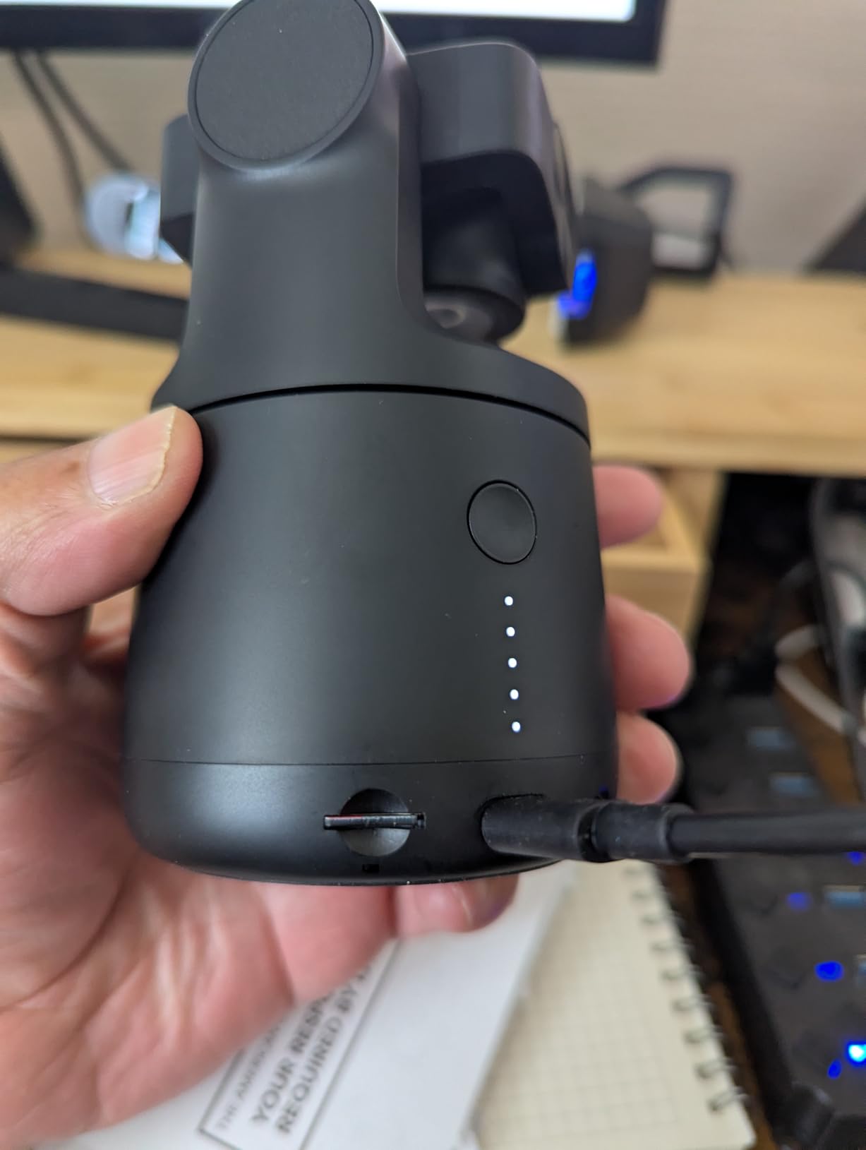 EMEET PIXY Wireless 4K Dual-Lens AI Tracking PTZ Streaming Camera with 1/2.55