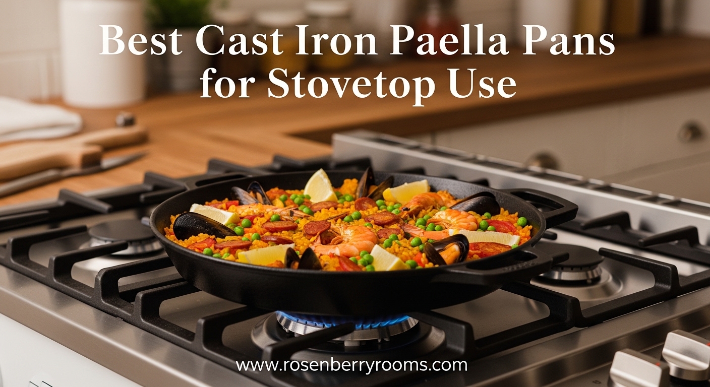 Best Cast Iron Paella Pans for Stovetop Use